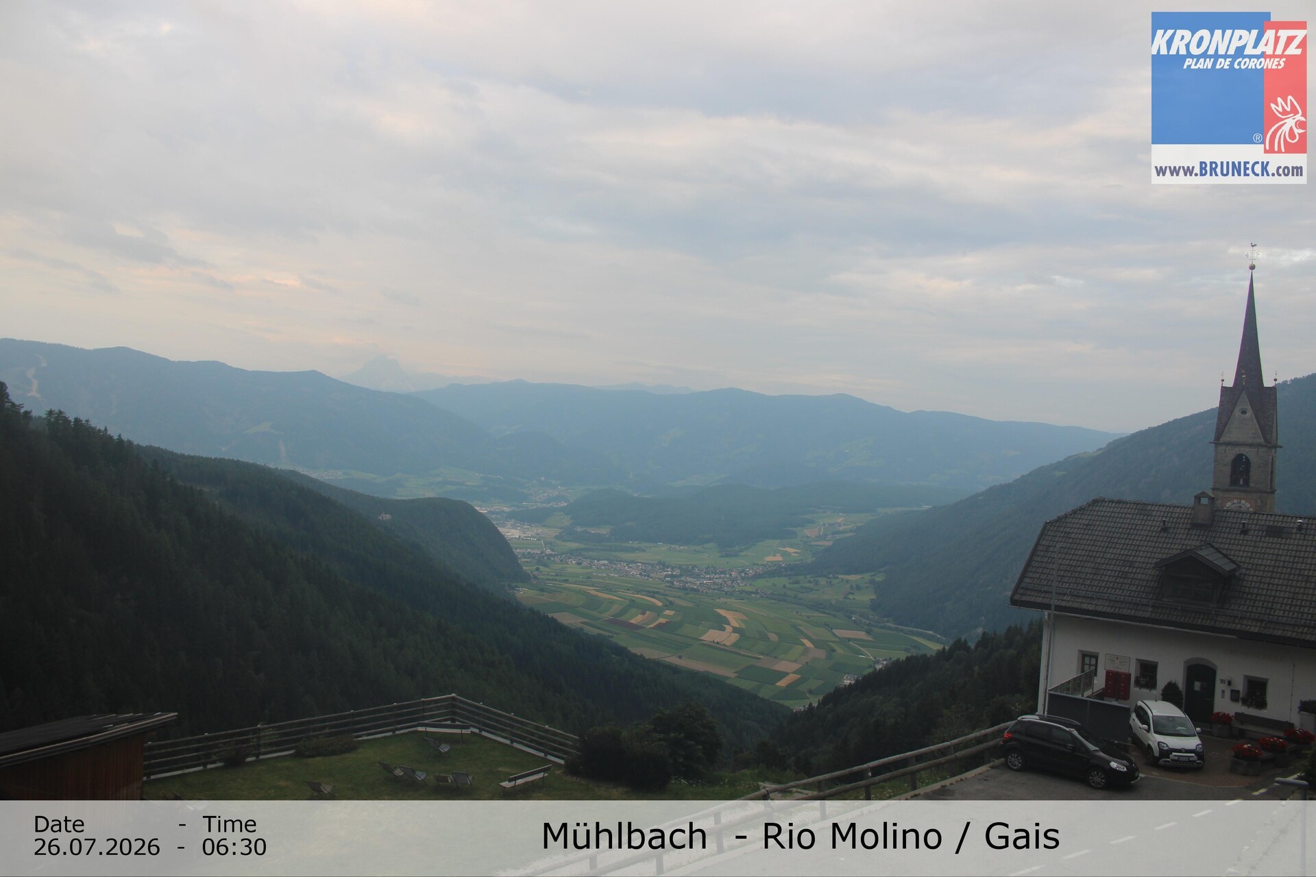 Archiv Foto Webcam Blick auf Gais im Tauferer Ahrntal