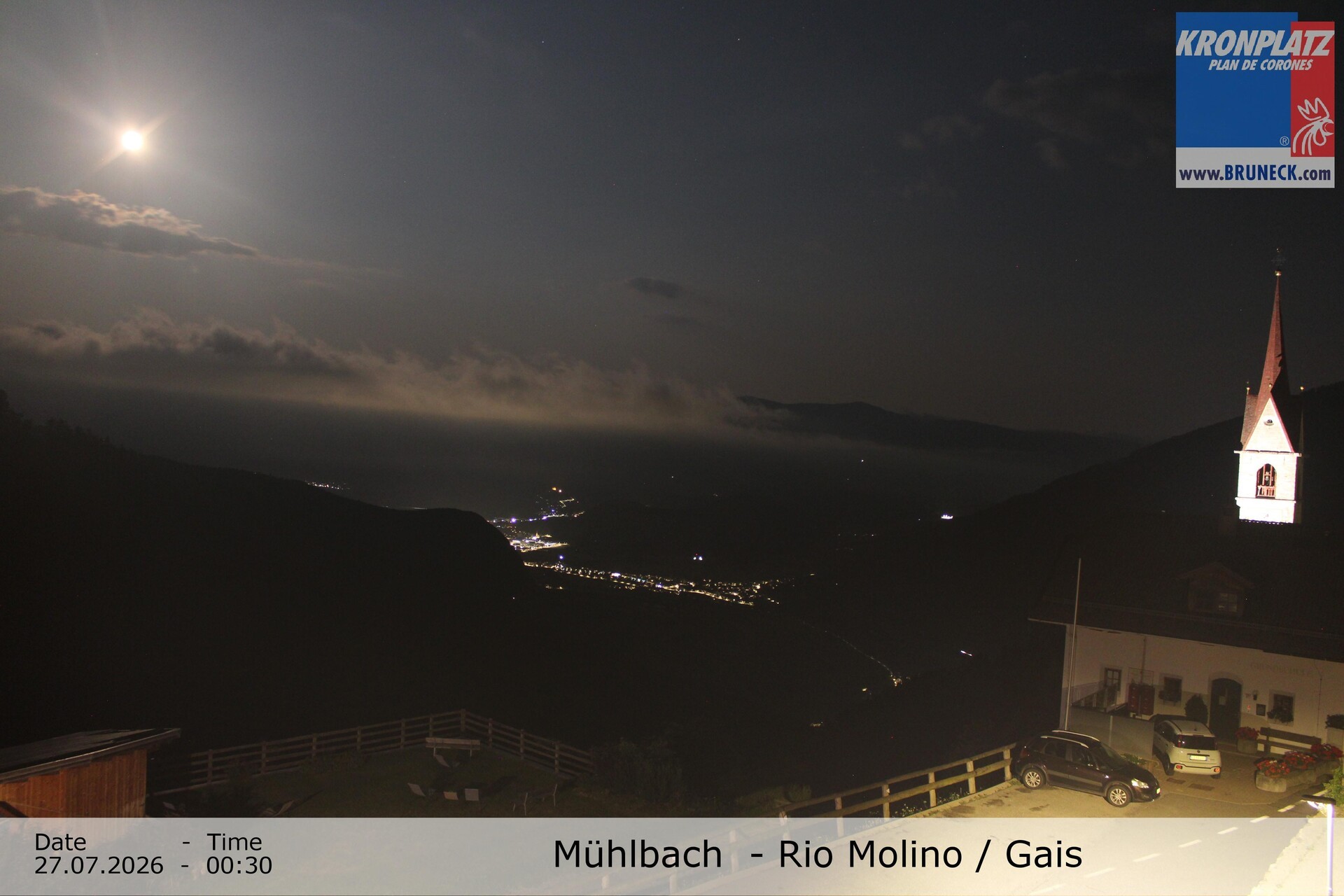 Archiv Foto Webcam Blick auf Gais im Tauferer Ahrntal