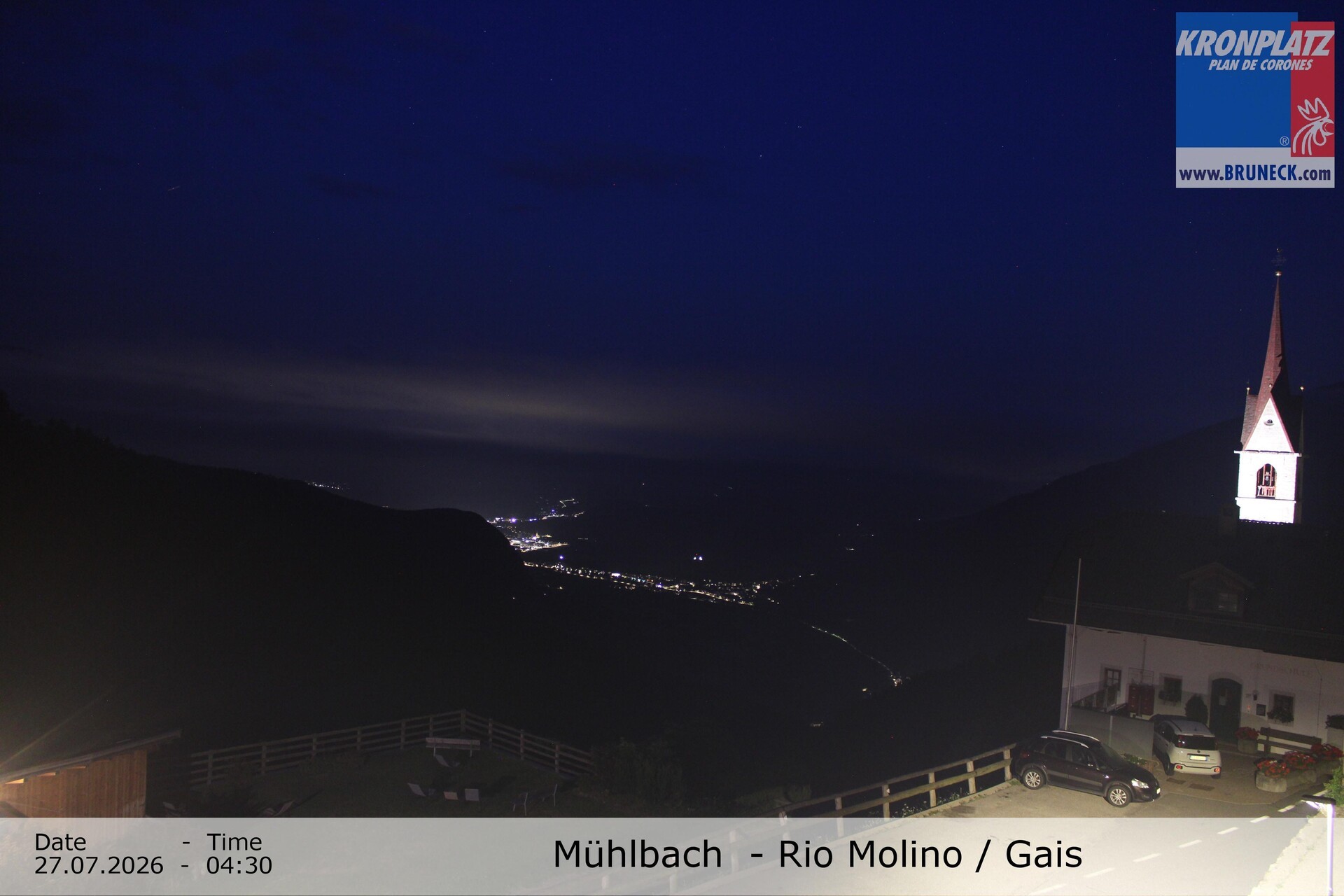 Archiv Foto Webcam Blick auf Gais im Tauferer Ahrntal