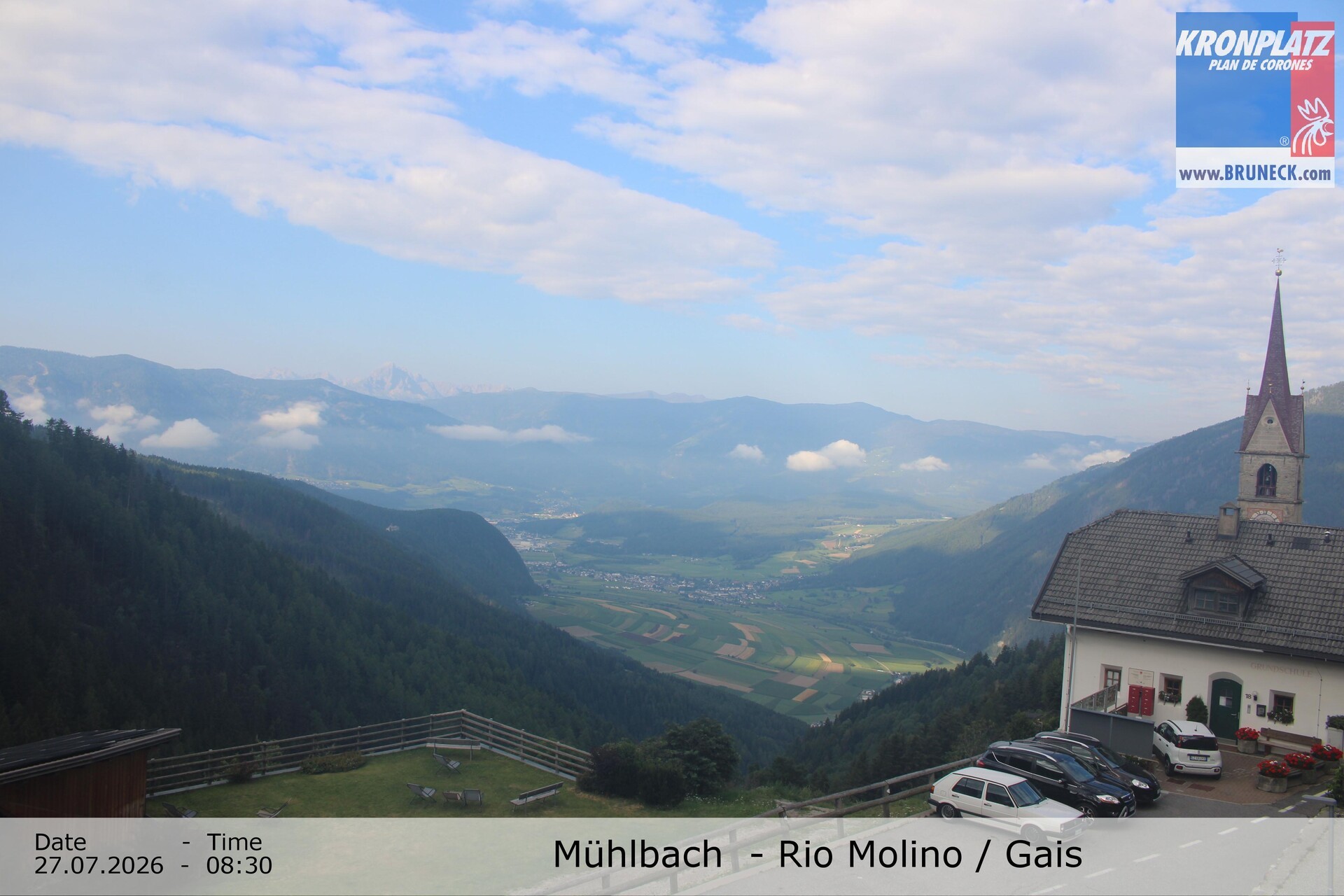 Archiv Foto Webcam Blick auf Gais im Tauferer Ahrntal