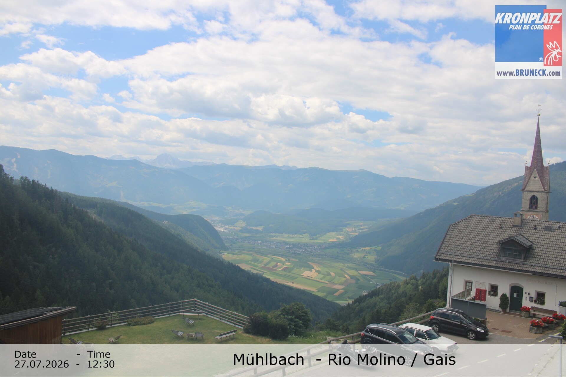 Archiv Foto Webcam Blick auf Gais im Tauferer Ahrntal