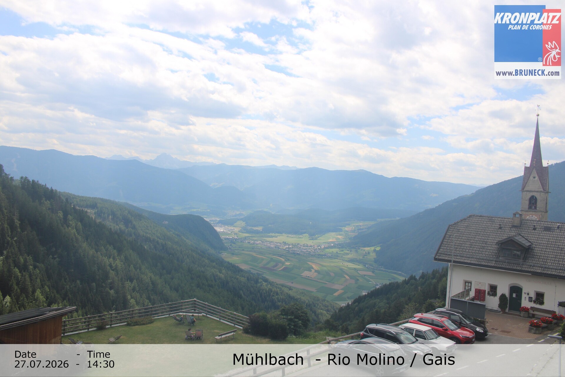 Archiv Foto Webcam Blick auf Gais im Tauferer Ahrntal