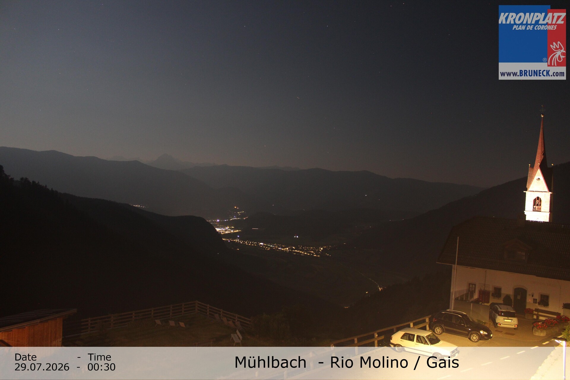 Archiv Foto Webcam Blick auf Gais im Tauferer Ahrntal
