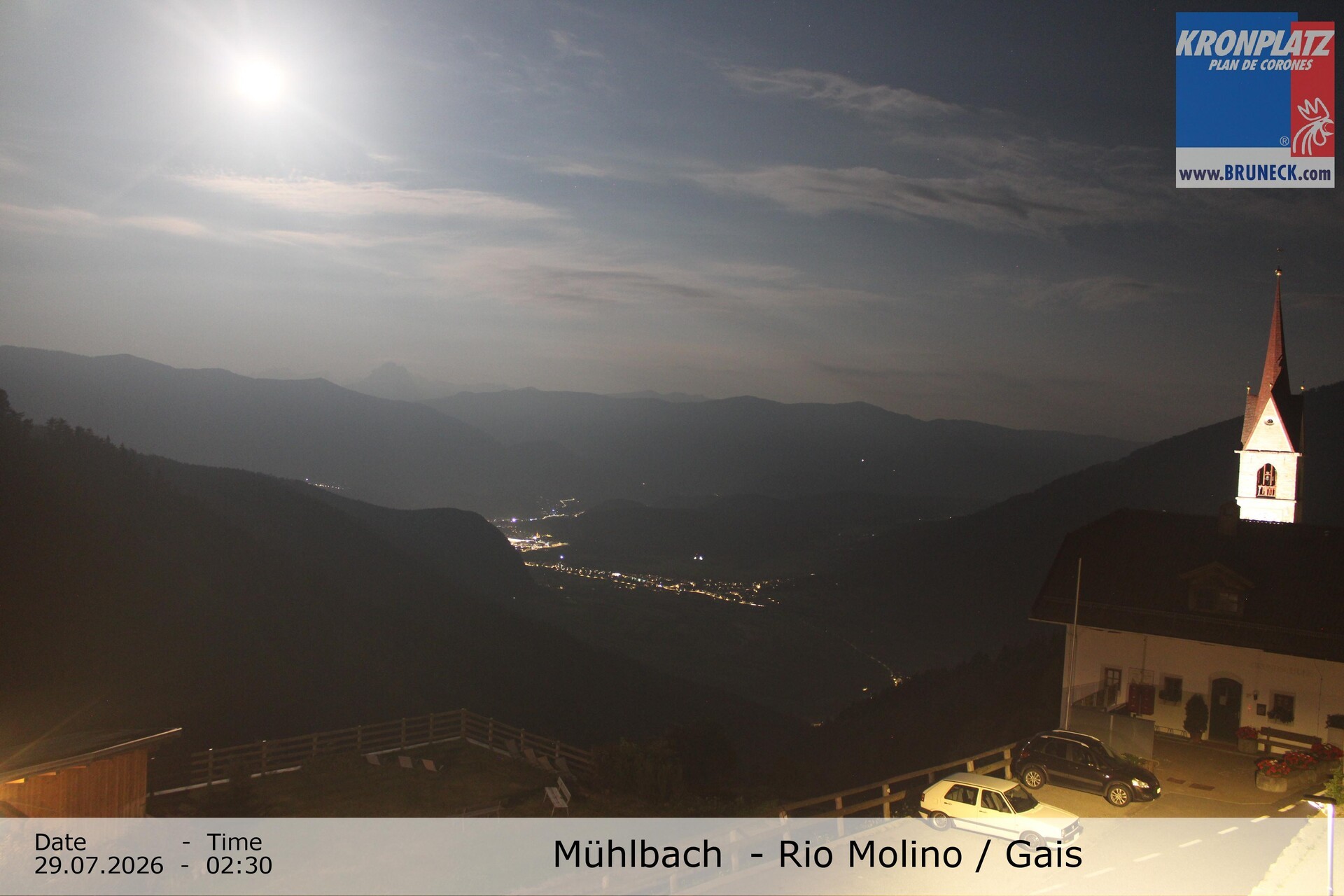Archiv Foto Webcam Blick auf Gais im Tauferer Ahrntal