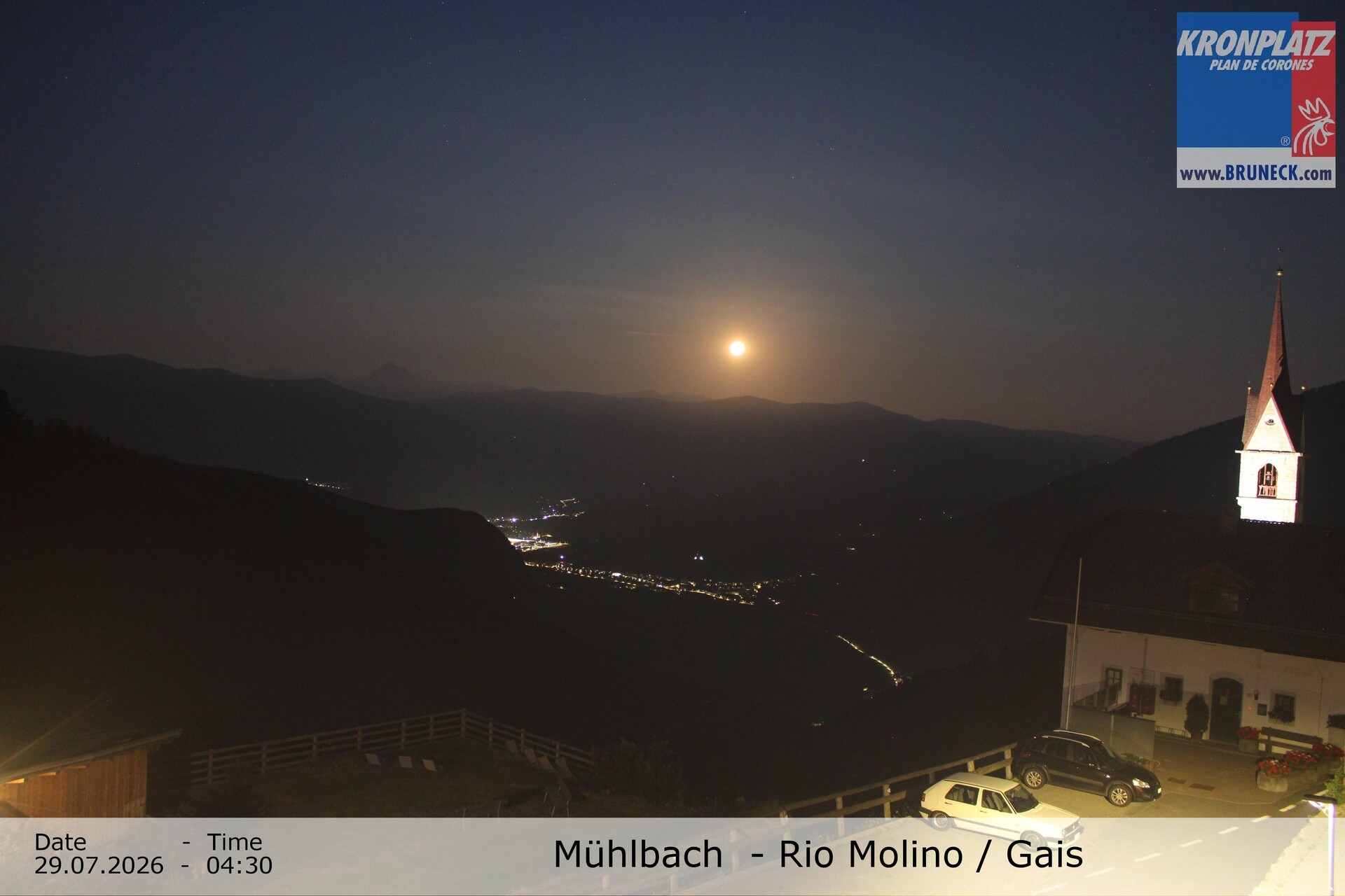 Archiv Foto Webcam Blick auf Gais im Tauferer Ahrntal