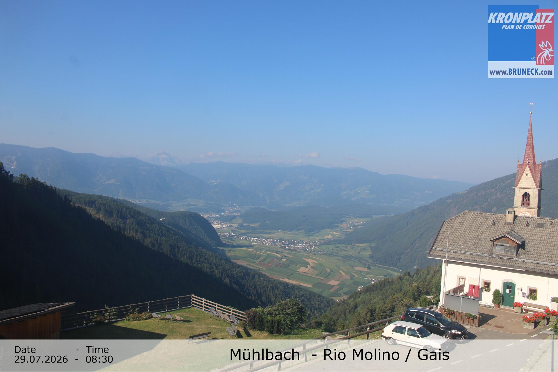 Archiv Foto Webcam Blick auf Gais im Tauferer Ahrntal