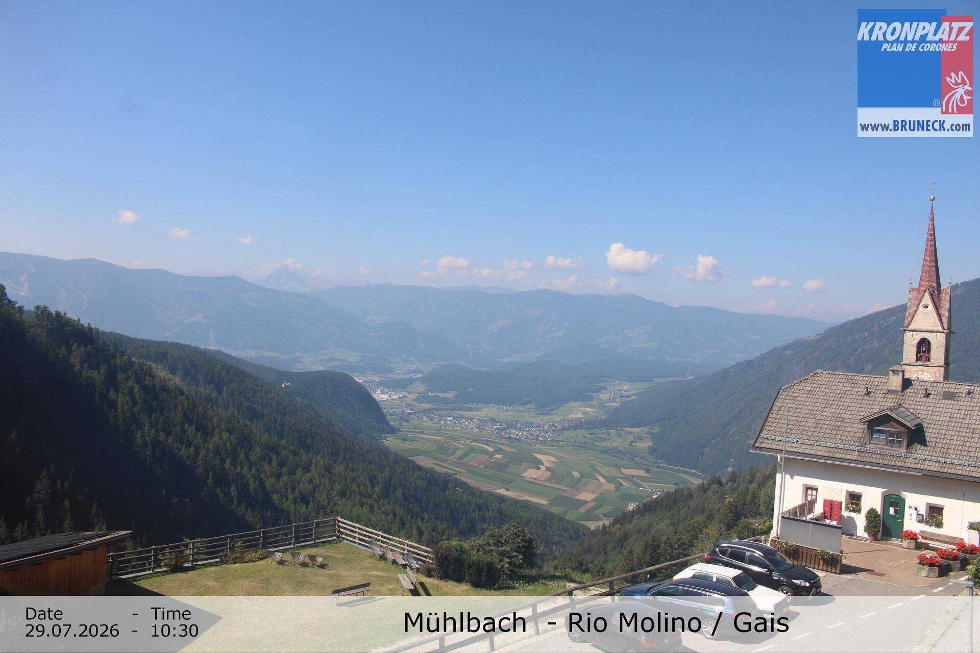 Archiv Foto Webcam Blick auf Gais im Tauferer Ahrntal