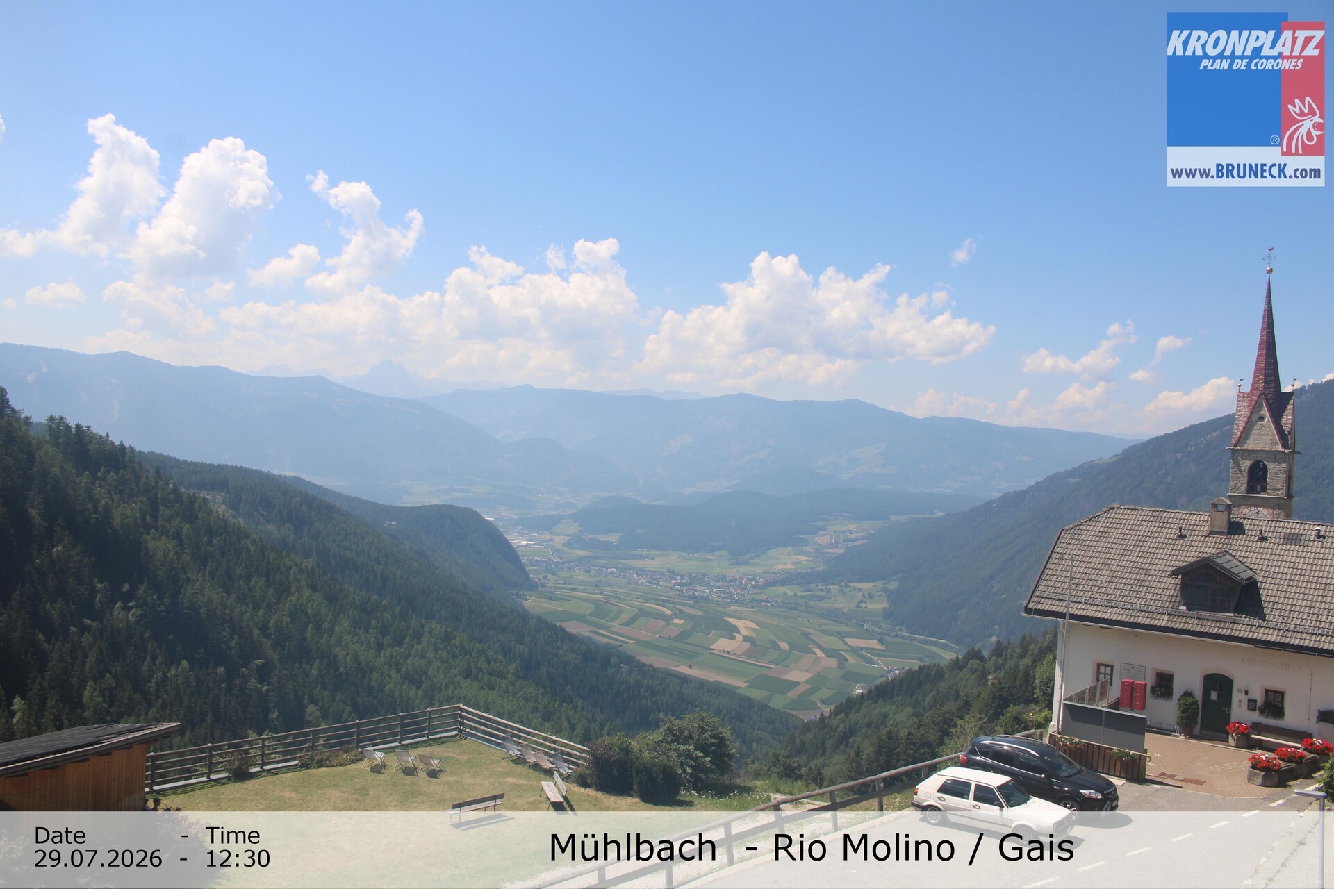 Archiv Foto Webcam Blick auf Gais im Tauferer Ahrntal