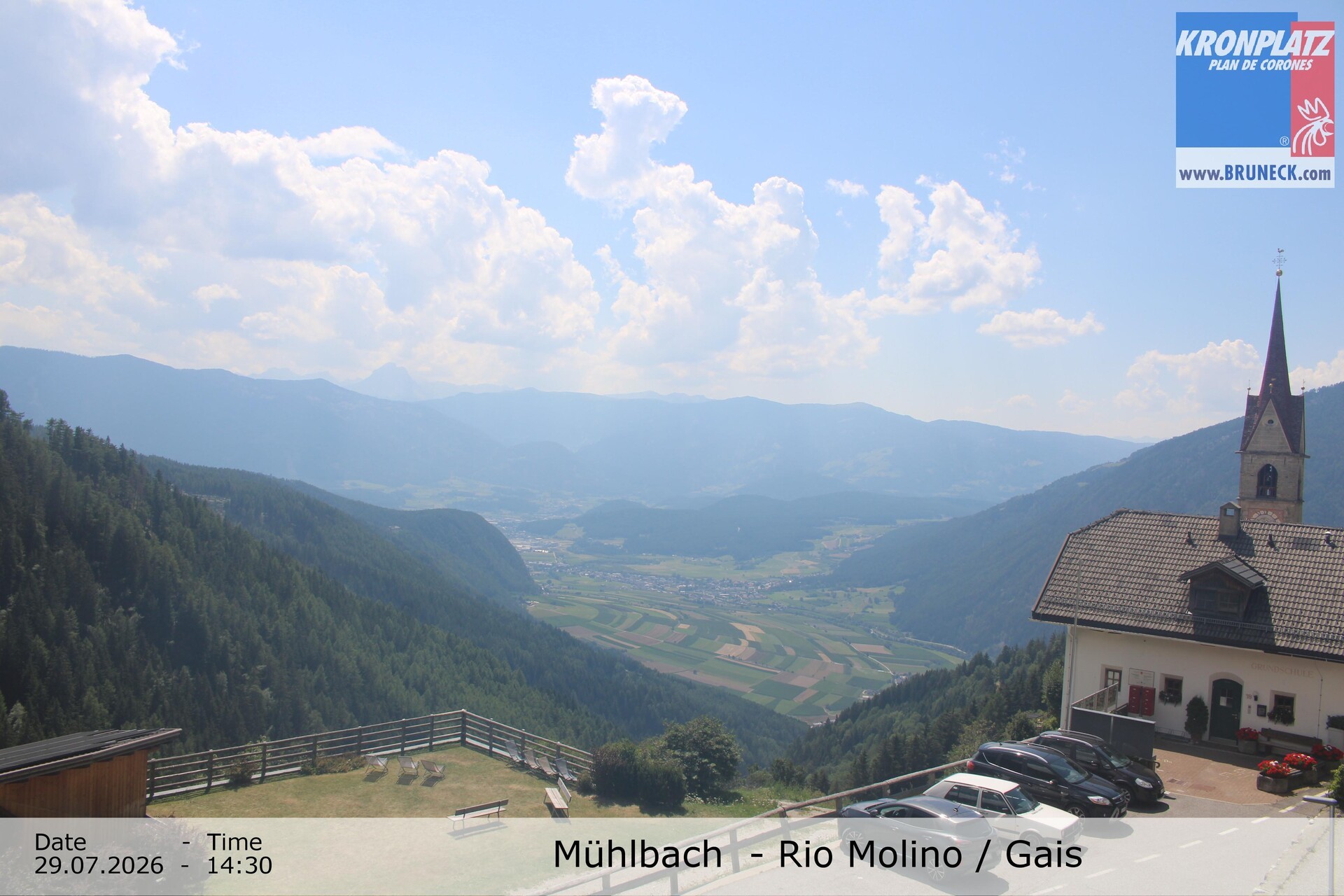 Archiv Foto Webcam Blick auf Gais im Tauferer Ahrntal
