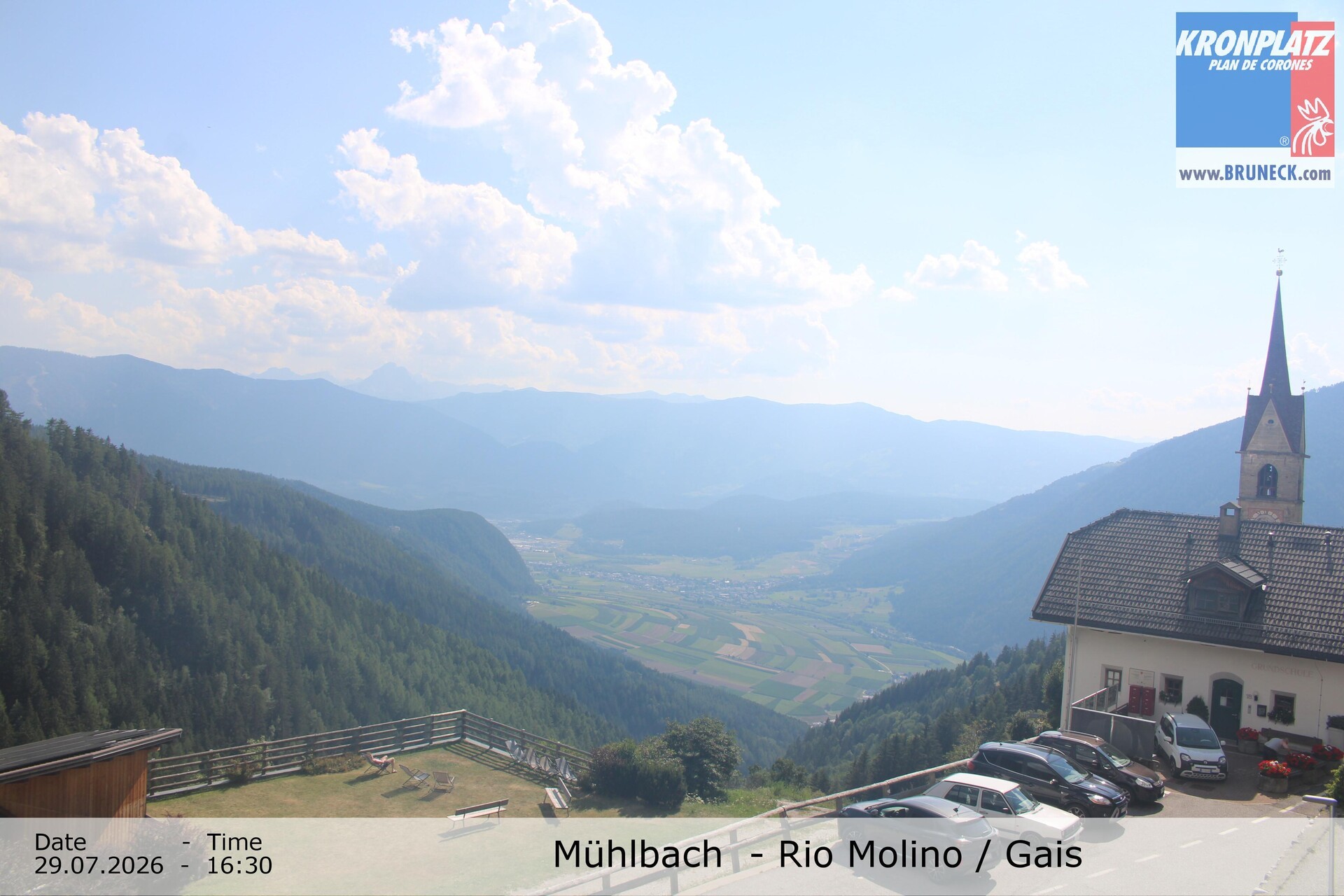 Archiv Foto Webcam Blick auf Gais im Tauferer Ahrntal