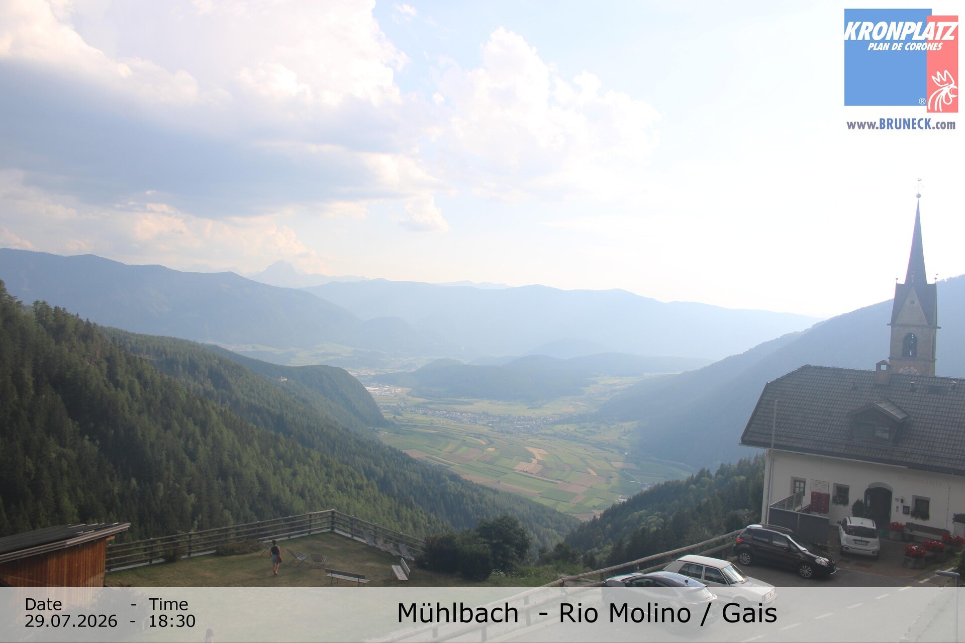 Archiv Foto Webcam Blick auf Gais im Tauferer Ahrntal