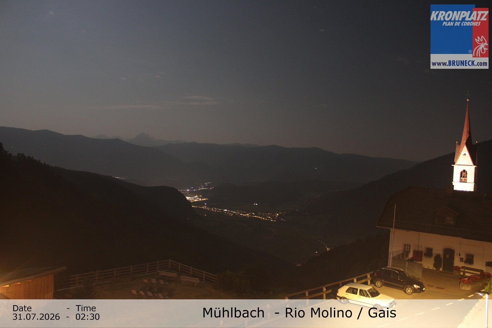 Archiv Foto Webcam Blick auf Gais im Tauferer Ahrntal