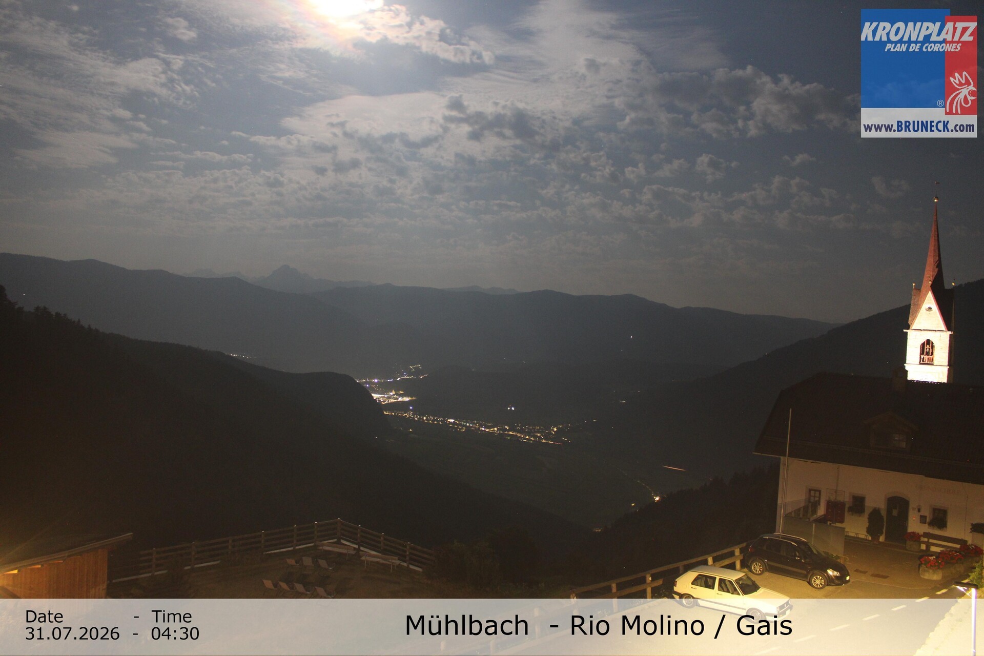 Archiv Foto Webcam Blick auf Gais im Tauferer Ahrntal