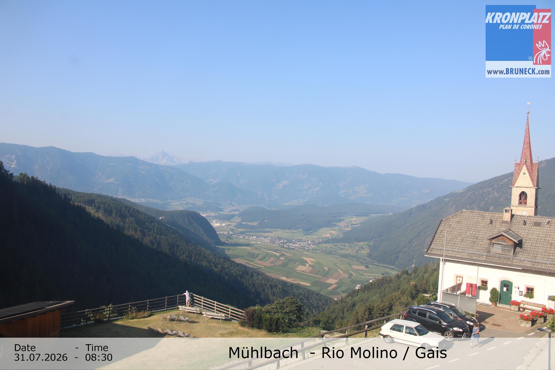 Archiv Foto Webcam Blick auf Gais im Tauferer Ahrntal