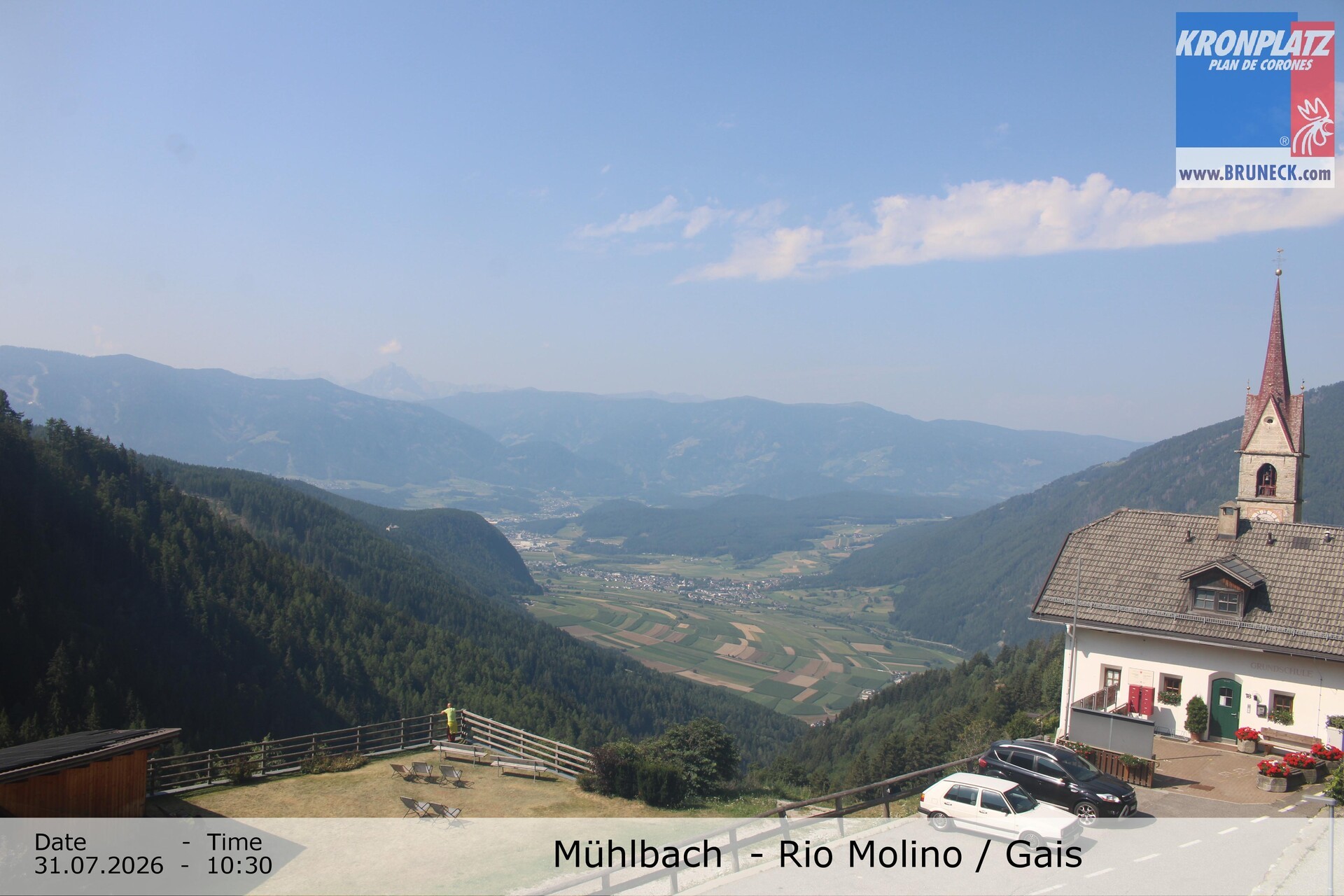 Archiv Foto Webcam Blick auf Gais im Tauferer Ahrntal