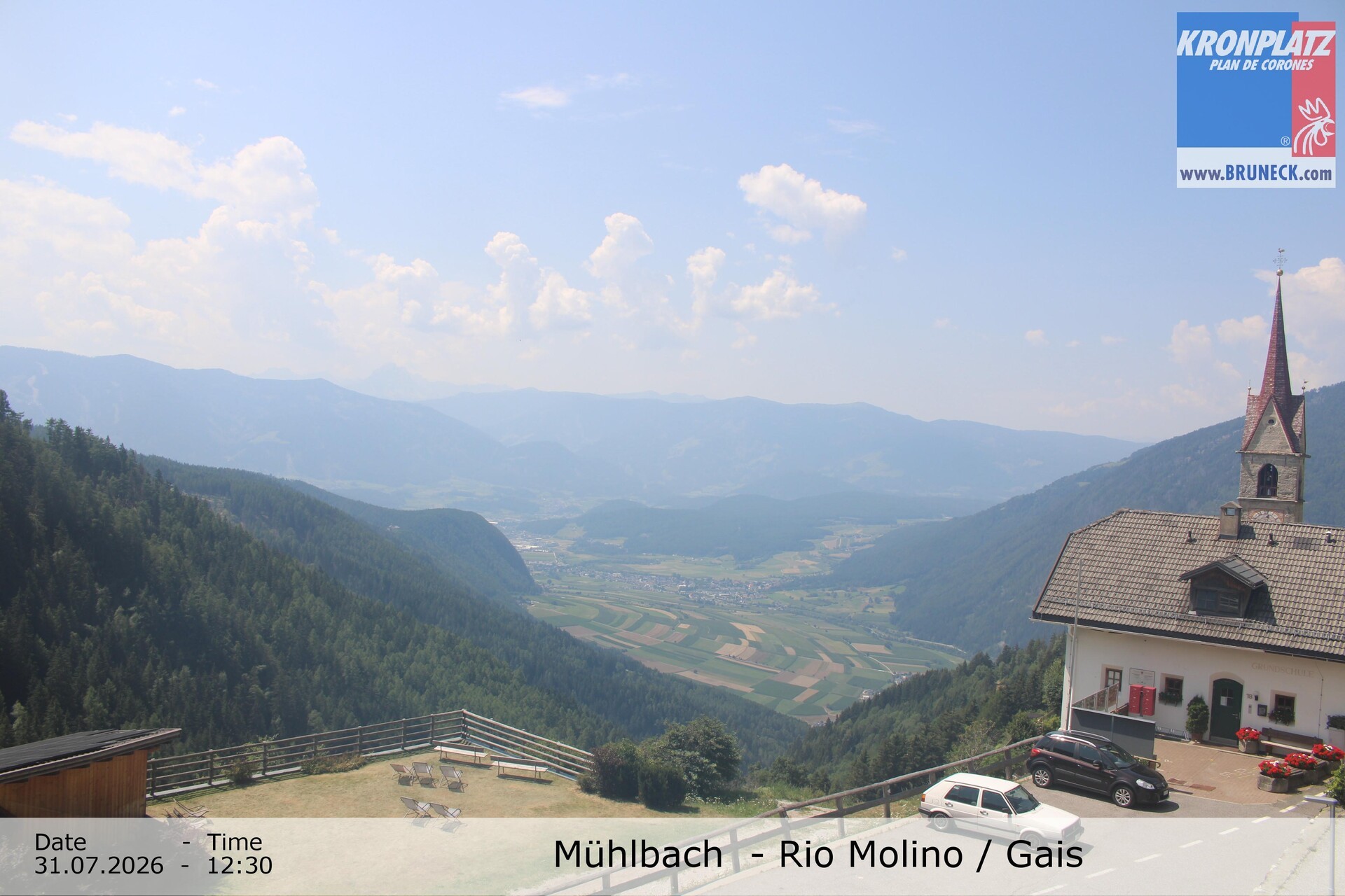 Archiv Foto Webcam Blick auf Gais im Tauferer Ahrntal