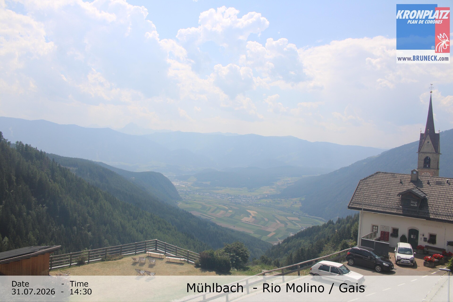 Archiv Foto Webcam Blick auf Gais im Tauferer Ahrntal