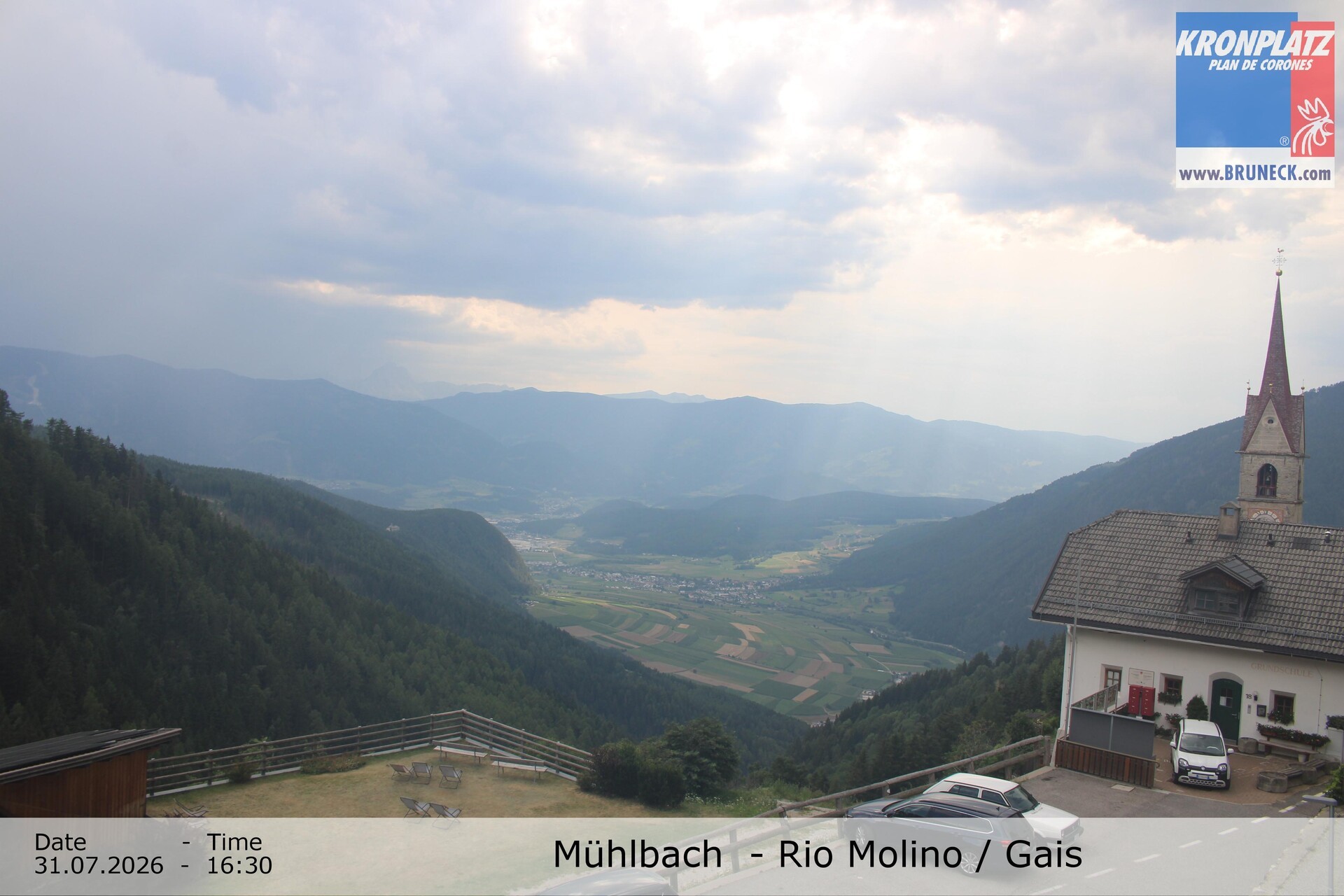 Archiv Foto Webcam Blick auf Gais im Tauferer Ahrntal