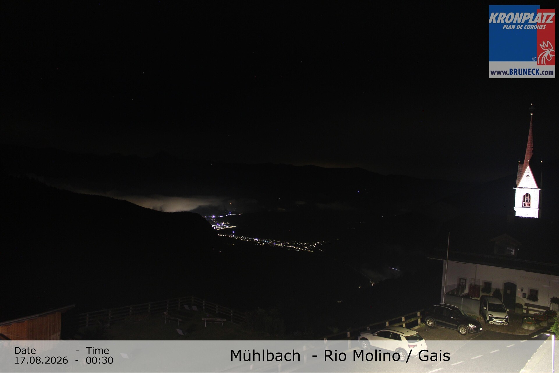 Archiv Foto Webcam Blick auf Gais im Tauferer Ahrntal