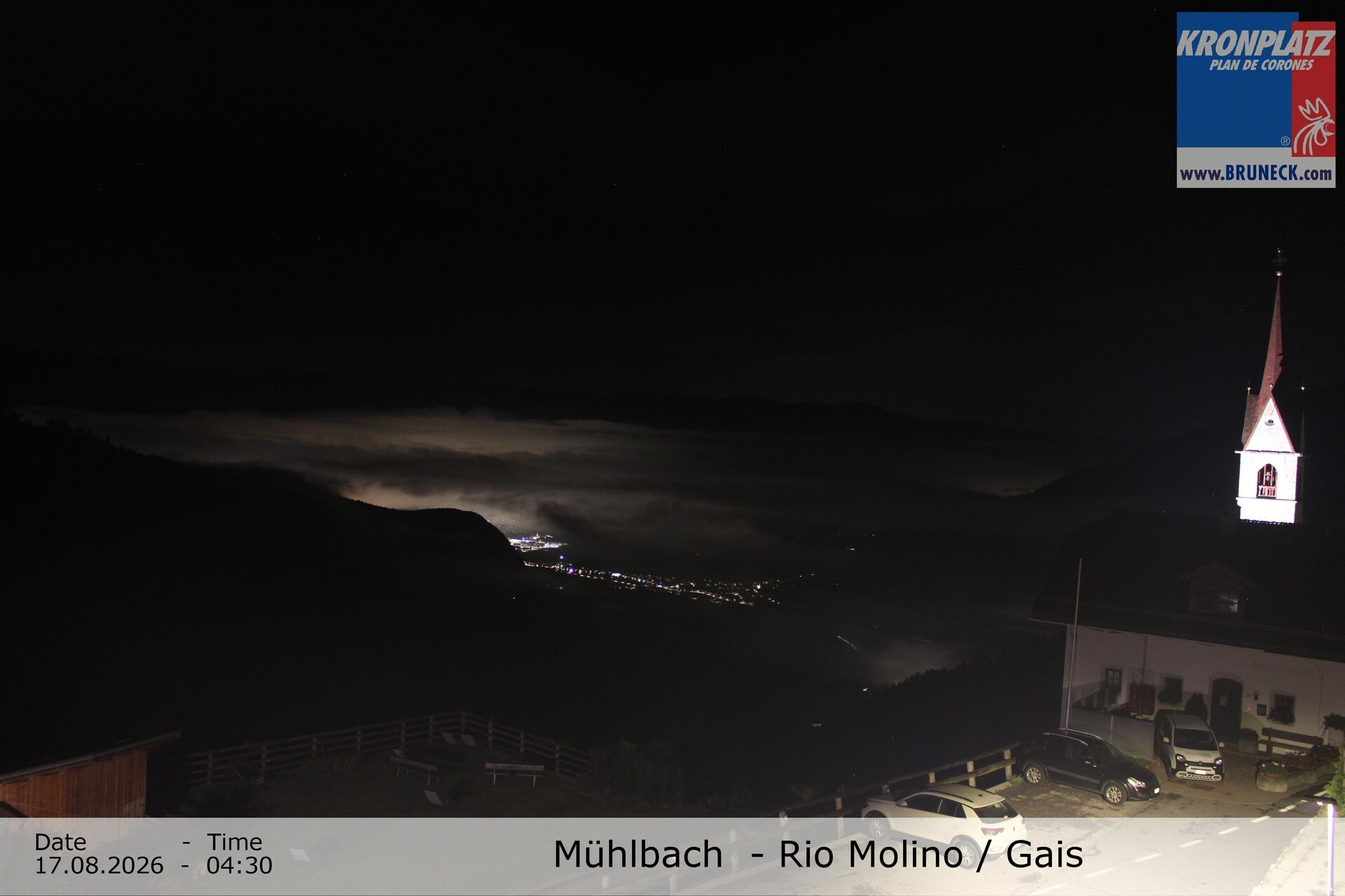 Archiv Foto Webcam Blick auf Gais im Tauferer Ahrntal