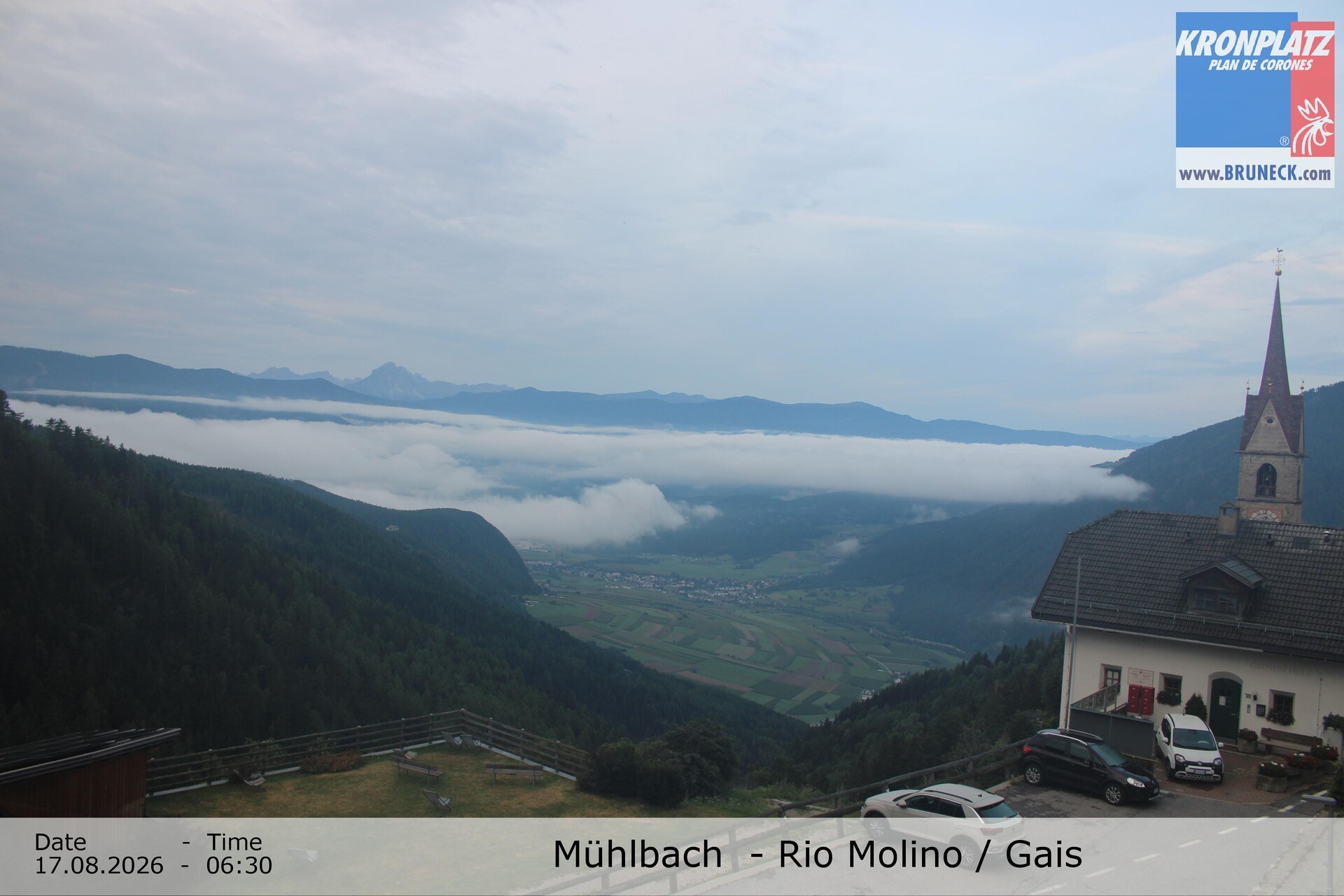 Archiv Foto Webcam Blick auf Gais im Tauferer Ahrntal