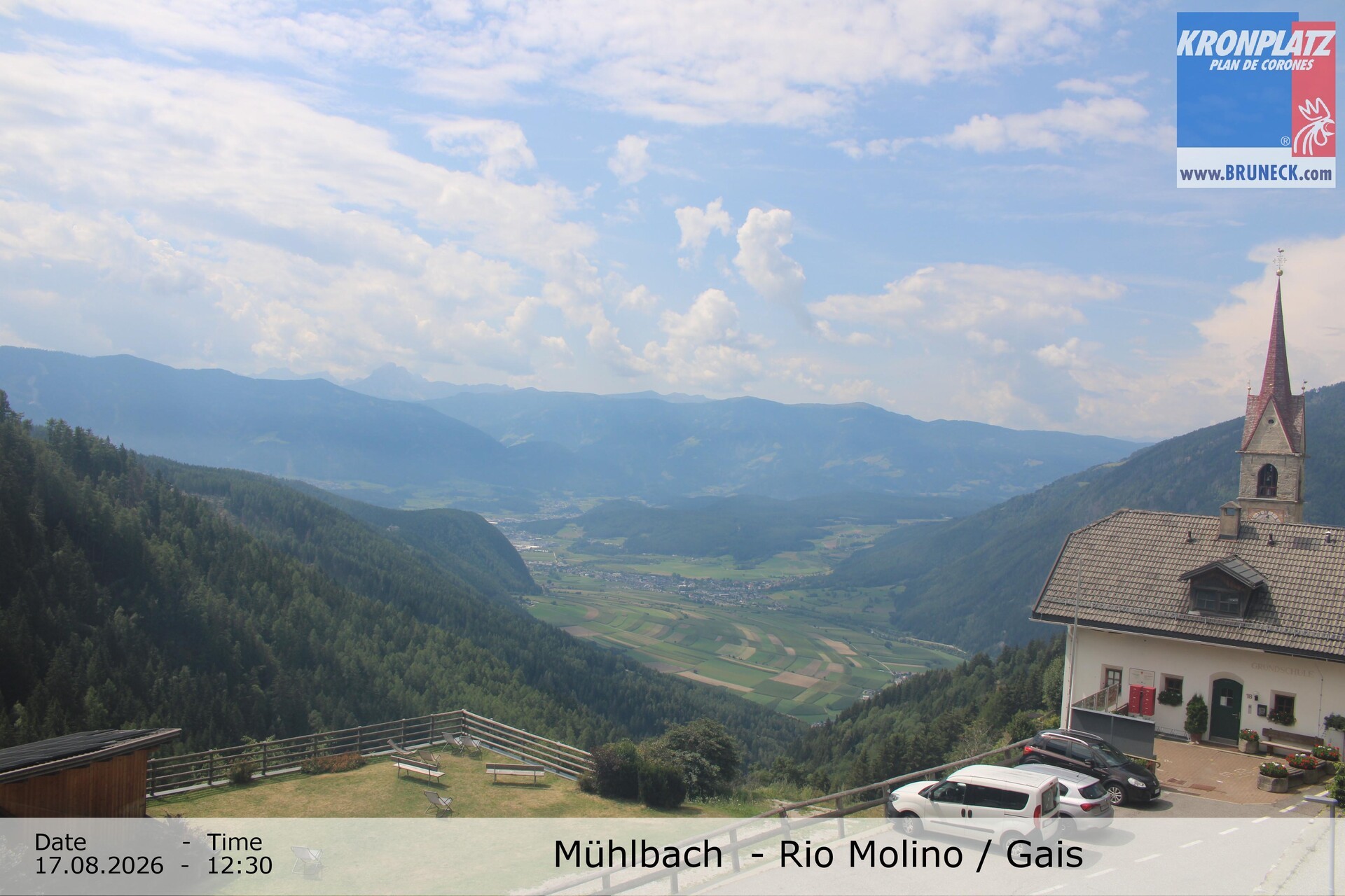 Archiv Foto Webcam Blick auf Gais im Tauferer Ahrntal