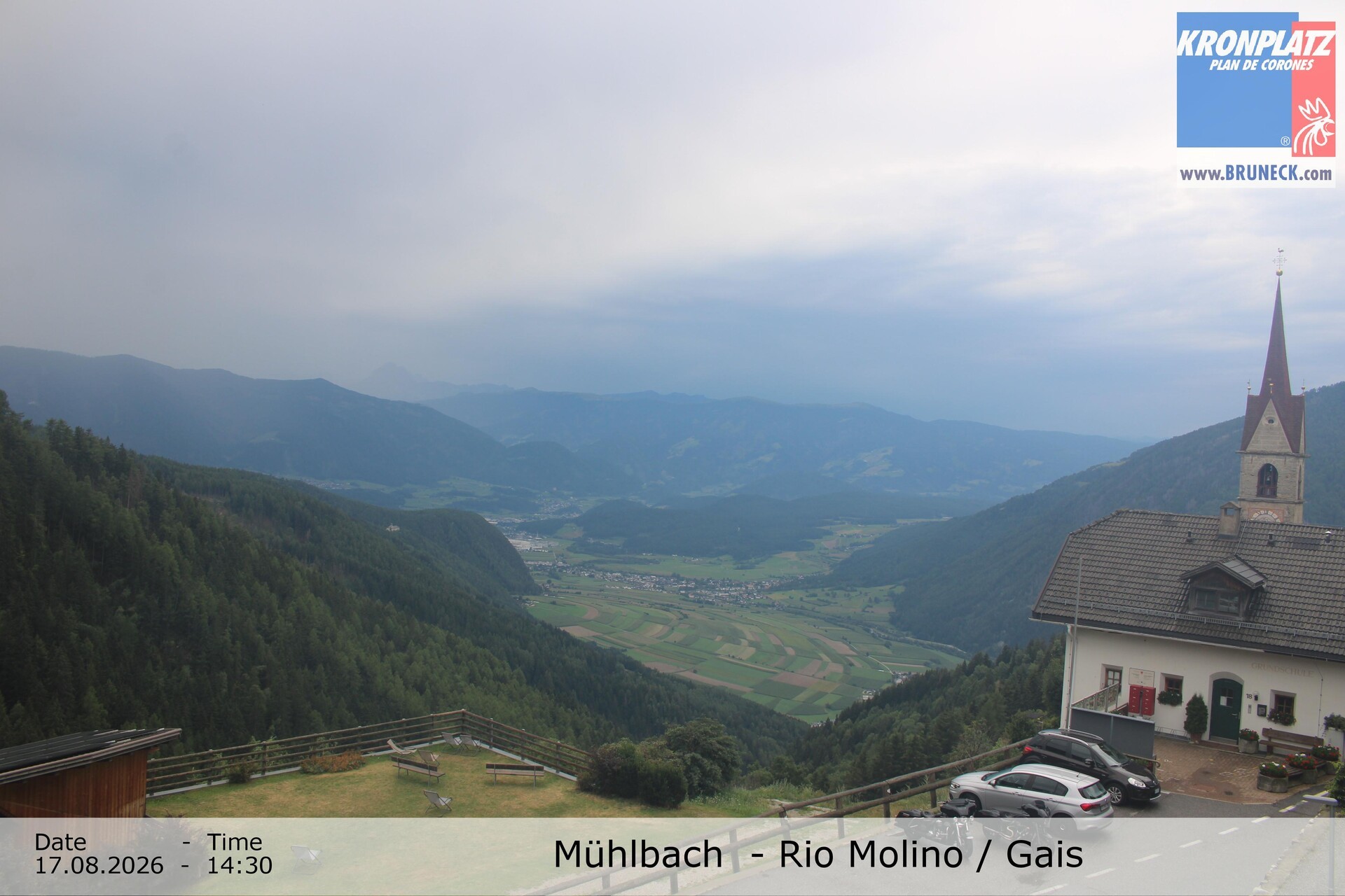 Archiv Foto Webcam Blick auf Gais im Tauferer Ahrntal