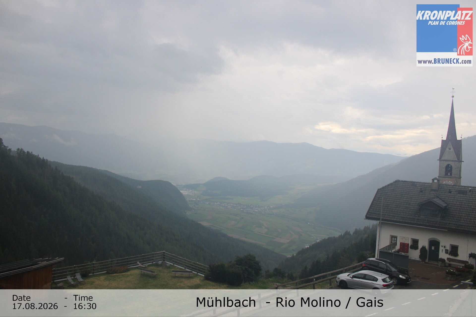 Archiv Foto Webcam Blick auf Gais im Tauferer Ahrntal