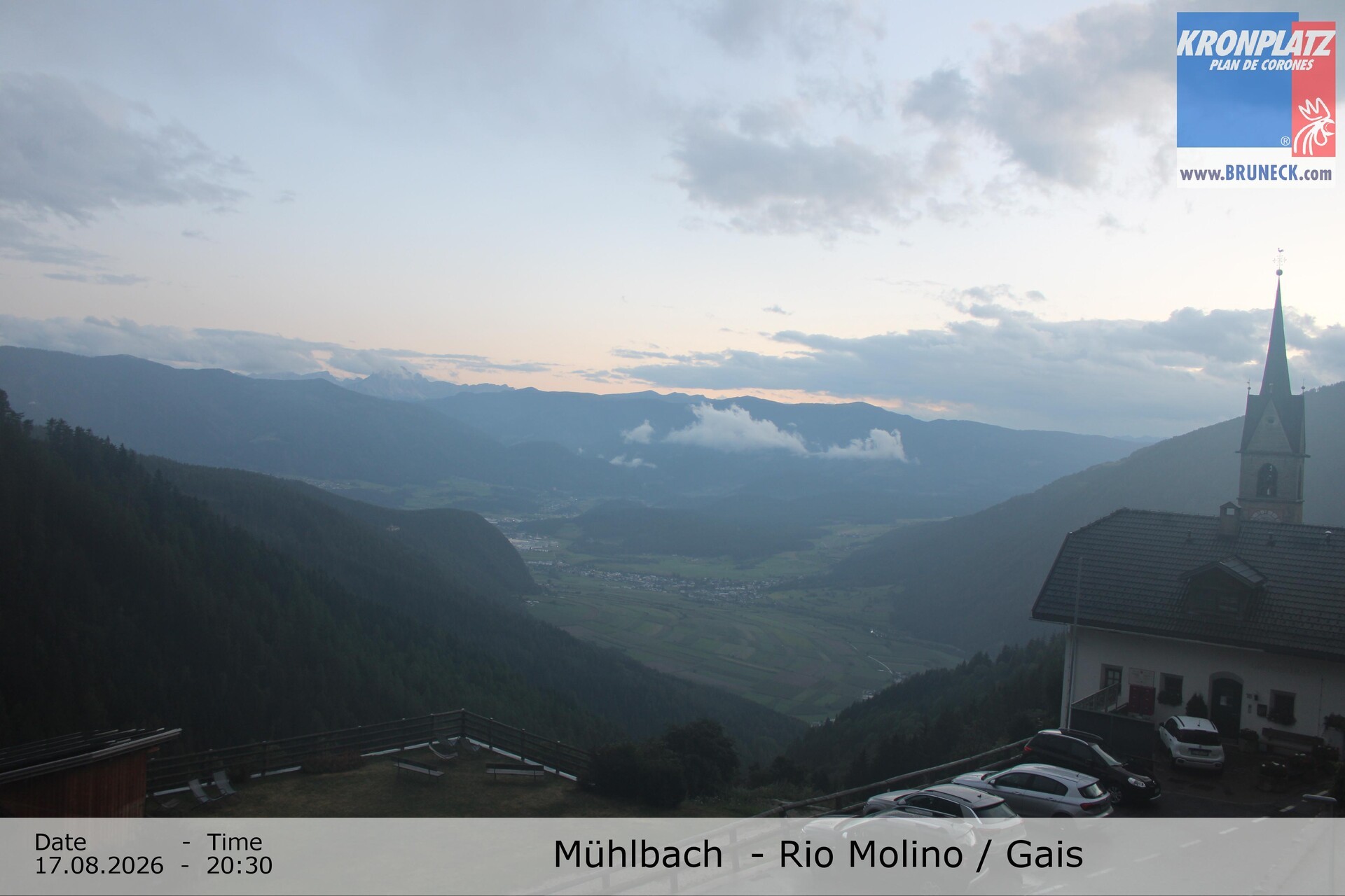 Archiv Foto Webcam Blick auf Gais im Tauferer Ahrntal