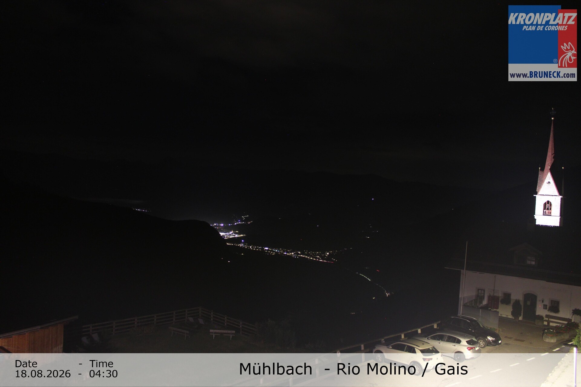 Archiv Foto Webcam Blick auf Gais im Tauferer Ahrntal