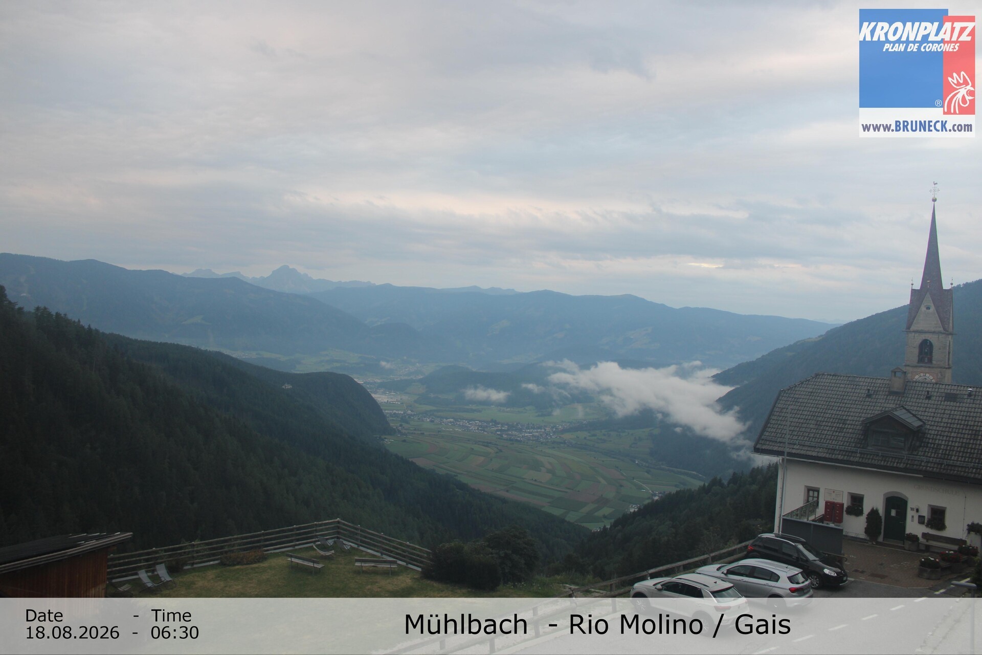 Archiv Foto Webcam Blick auf Gais im Tauferer Ahrntal