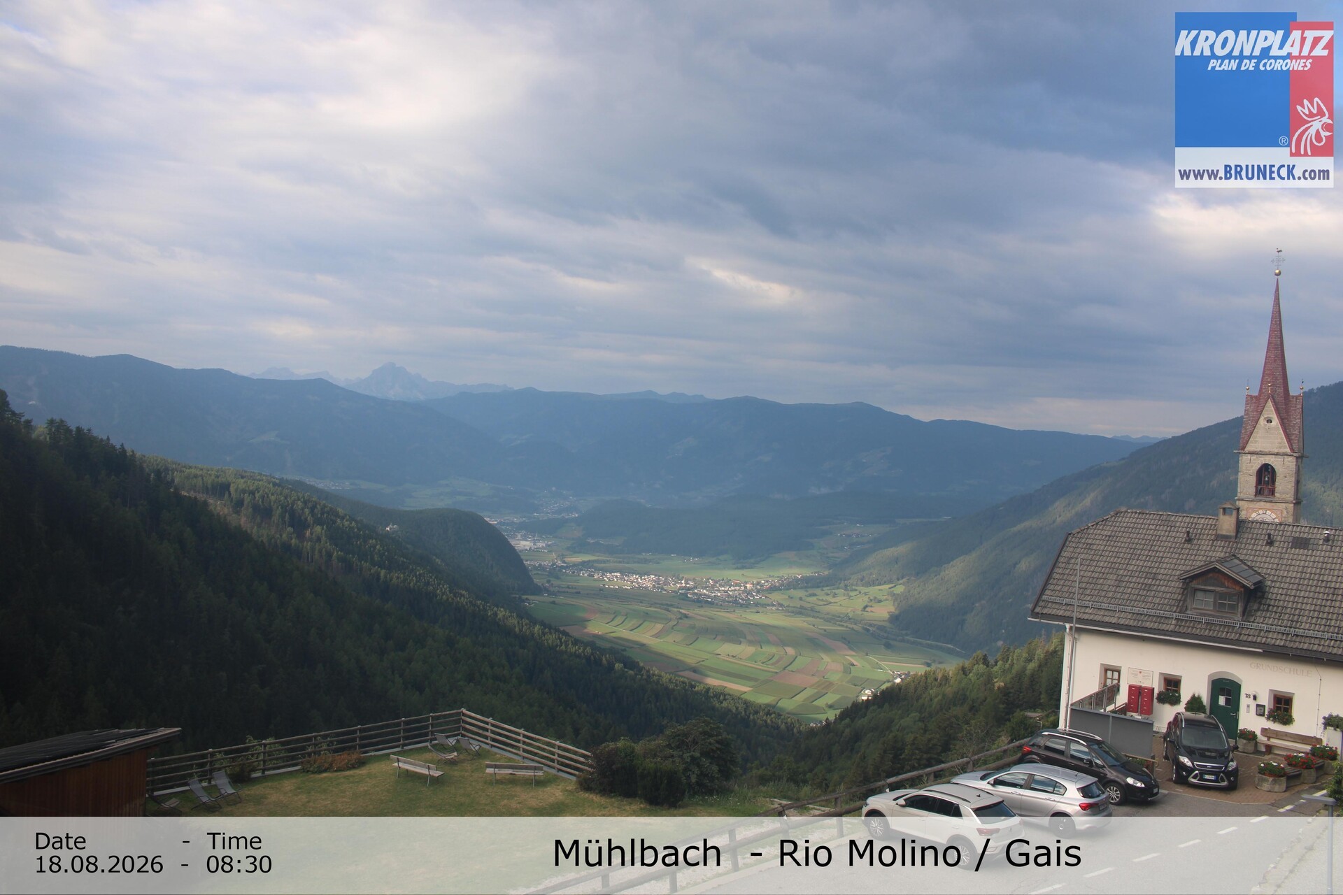 Archiv Foto Webcam Blick auf Gais im Tauferer Ahrntal