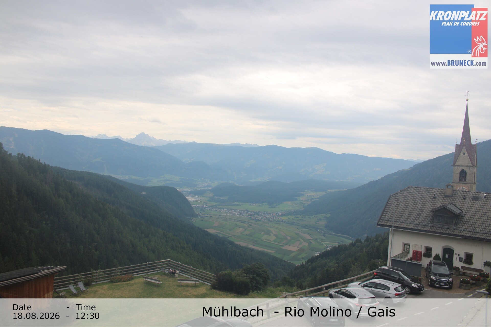 Archiv Foto Webcam Blick auf Gais im Tauferer Ahrntal