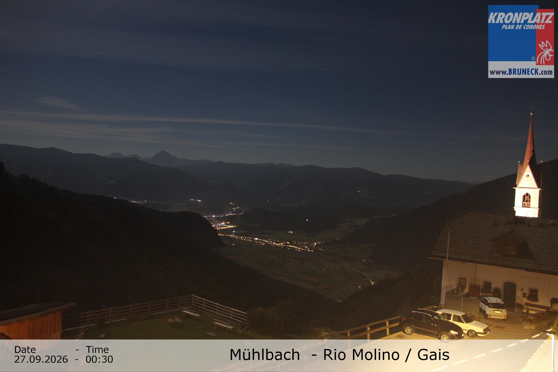 Archived image Webcam Rio Molino – Gais (Tauferer Ahrntal)