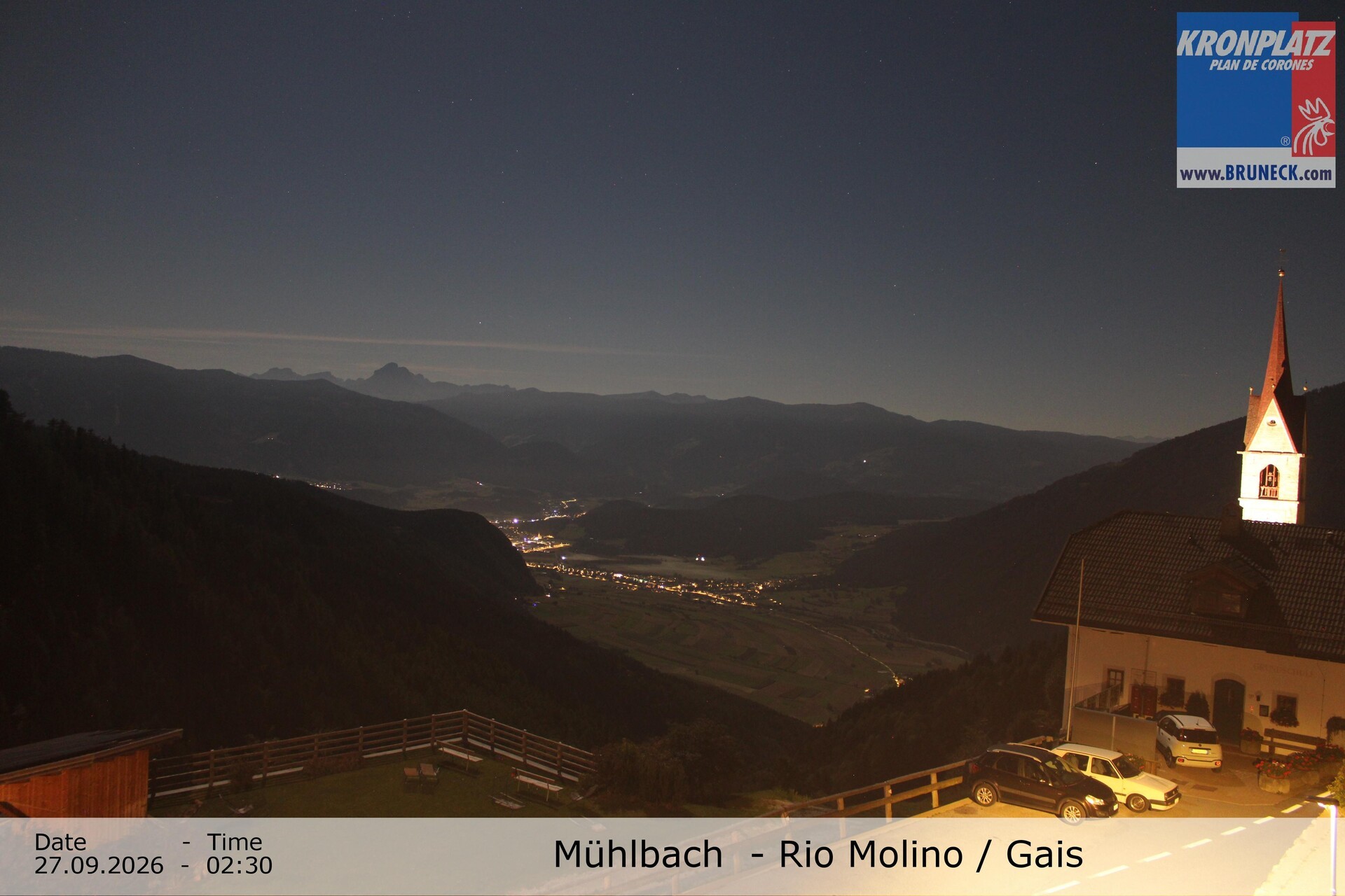 Archived image Webcam Rio Molino – Gais (Tauferer Ahrntal)