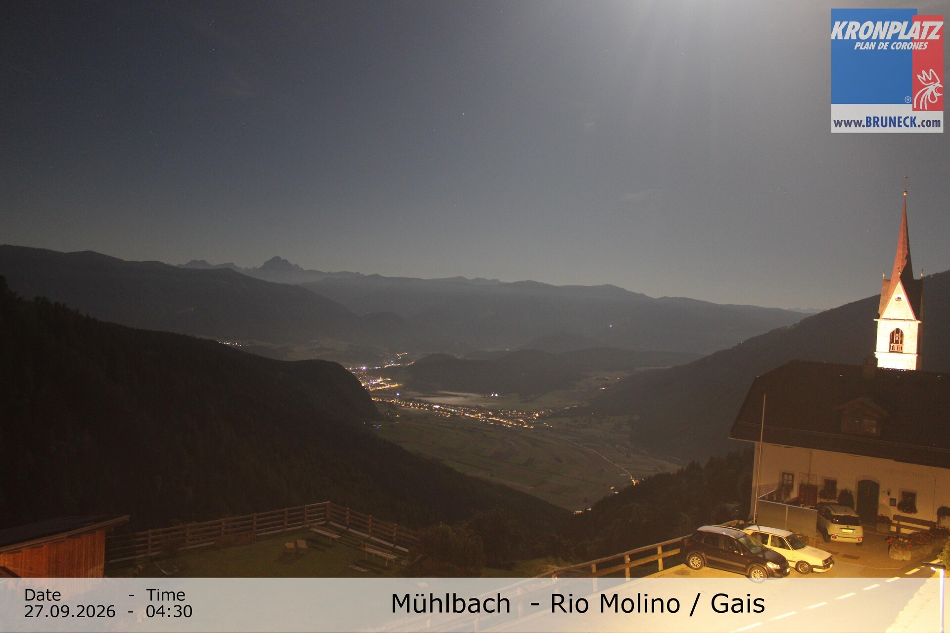 Archived image Webcam Rio Molino – Gais (Tauferer Ahrntal)