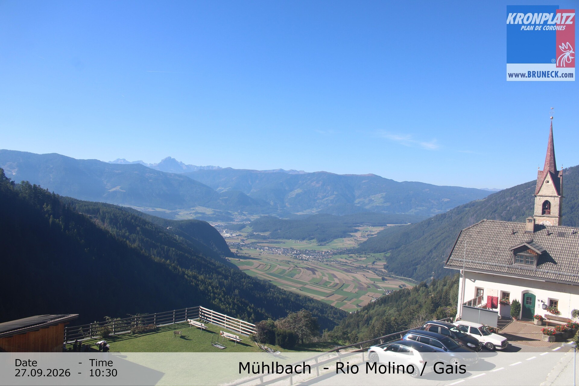 Archived image Webcam Rio Molino – Gais (Tauferer Ahrntal)
