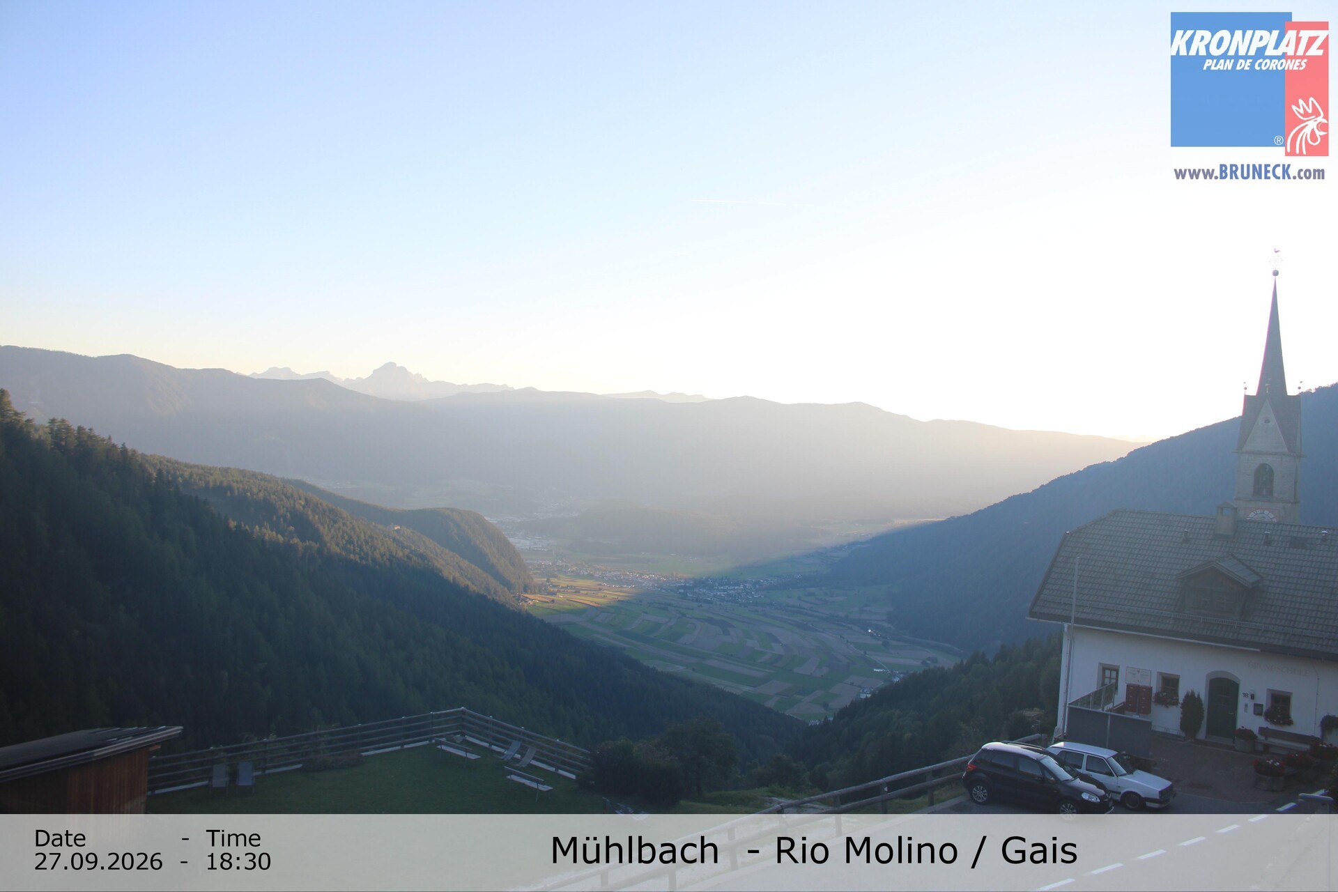 Archiv Foto Webcam Blick auf Gais im Tauferer Ahrntal