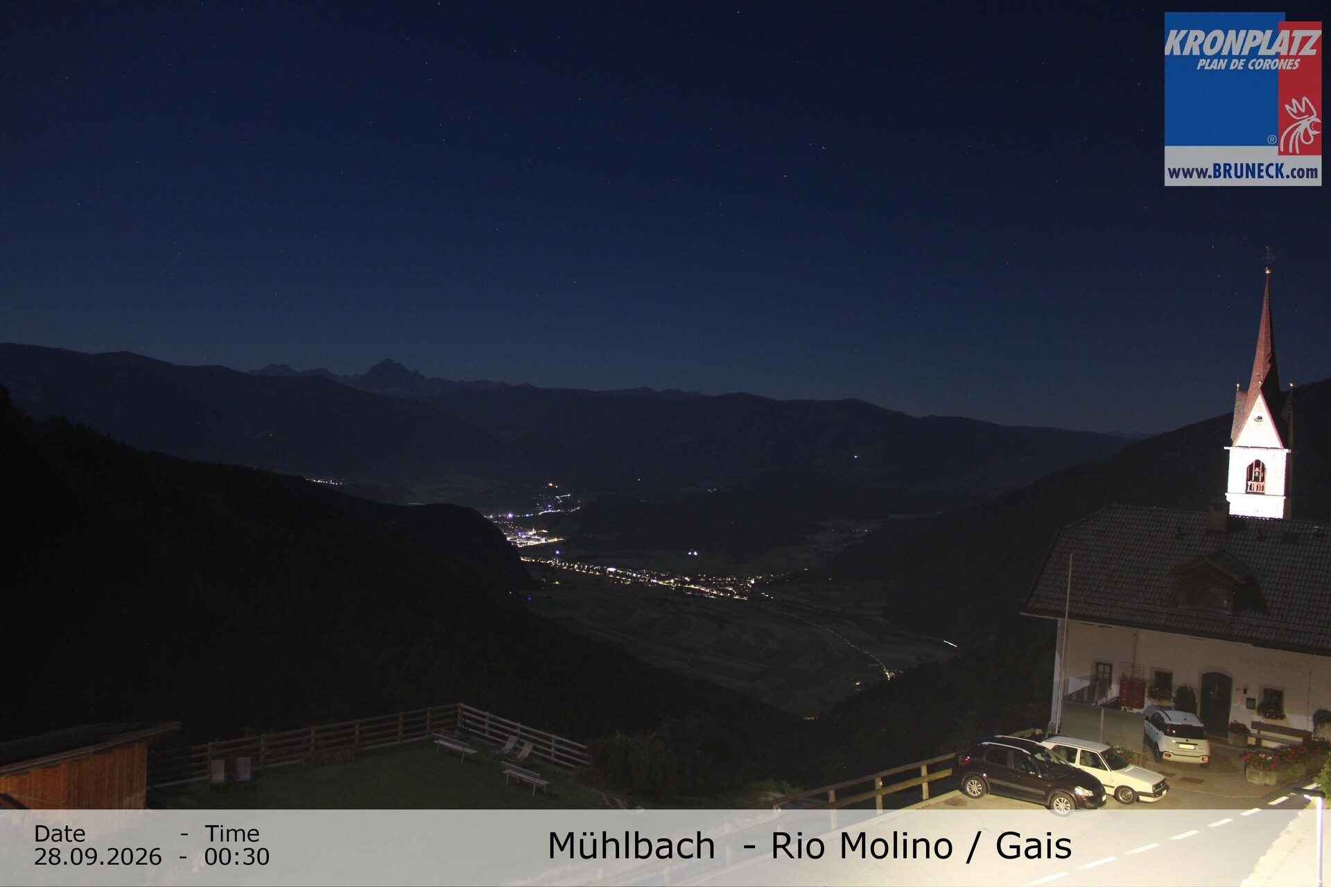 Archiv Foto Webcam Blick auf Gais im Tauferer Ahrntal