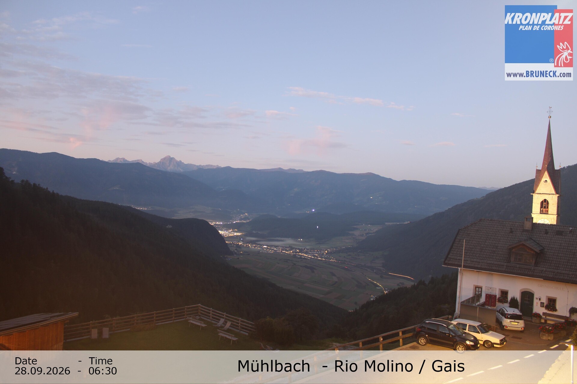 Archiv Foto Webcam Blick auf Gais im Tauferer Ahrntal