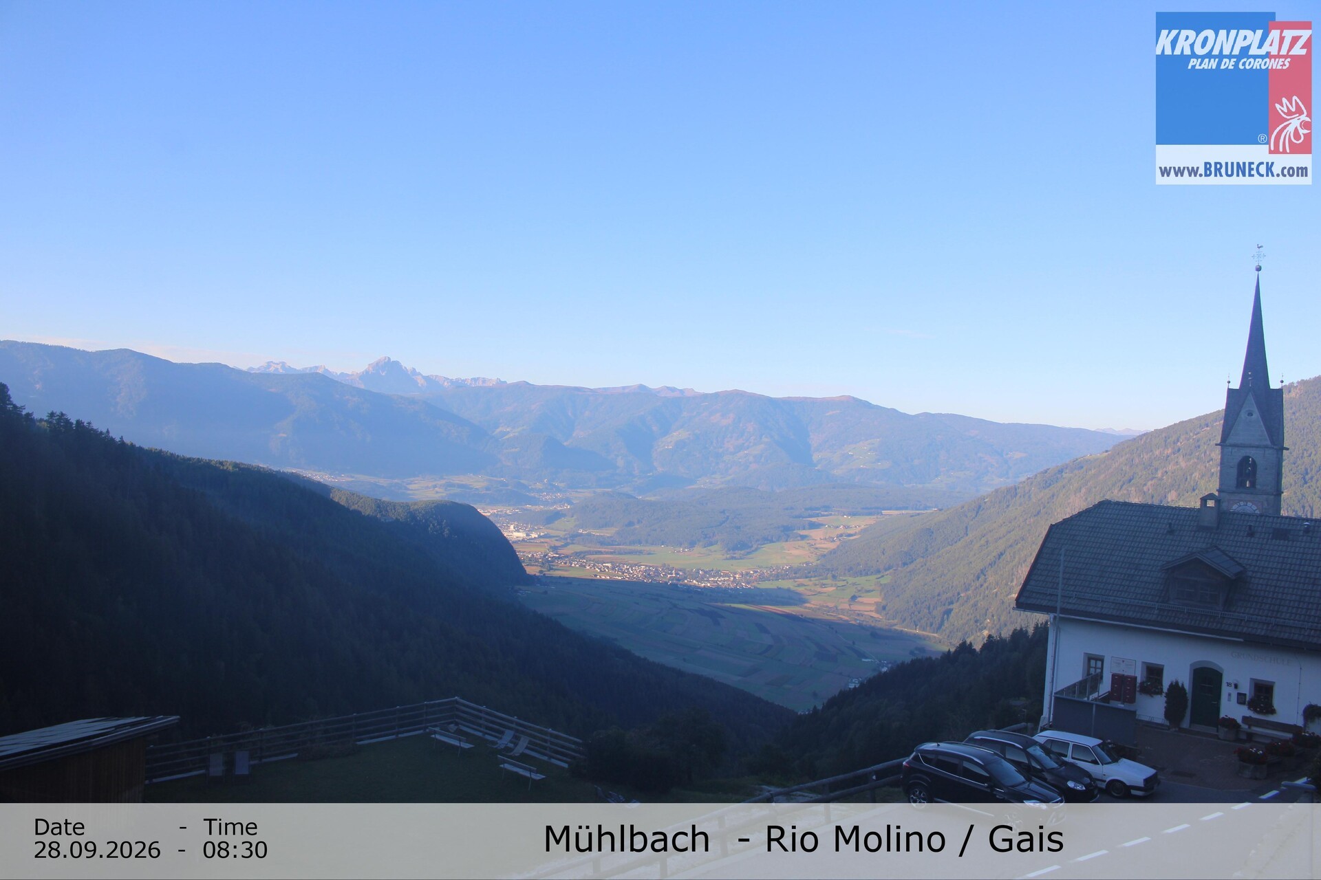Archiv Foto Webcam Blick auf Gais im Tauferer Ahrntal