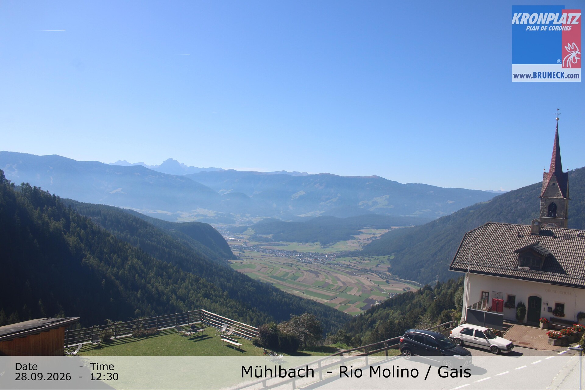 Archiv Foto Webcam Blick auf Gais im Tauferer Ahrntal