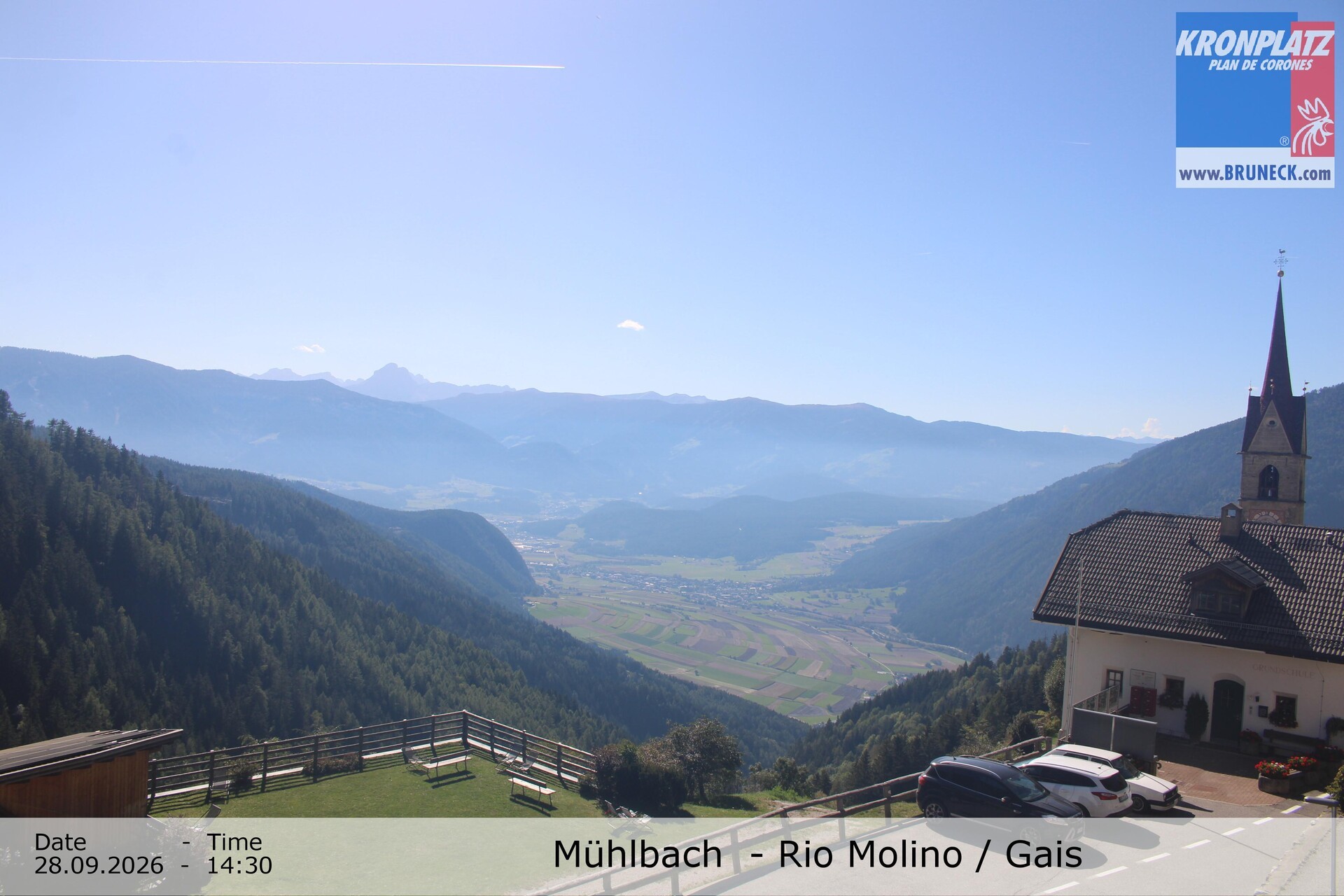 Archiv Foto Webcam Blick auf Gais im Tauferer Ahrntal