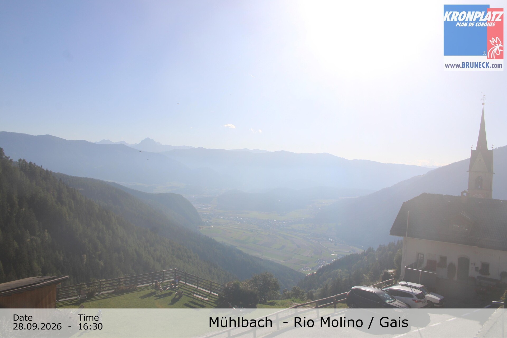 Archiv Foto Webcam Blick auf Gais im Tauferer Ahrntal