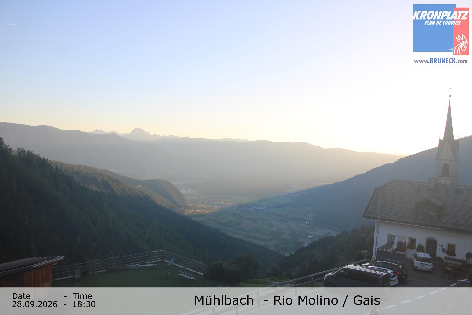 Archiv Foto Webcam Blick auf Gais im Tauferer Ahrntal