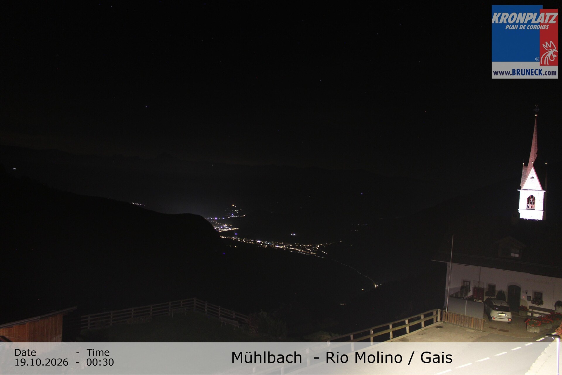 Archiv Foto Webcam Blick auf Gais im Tauferer Ahrntal