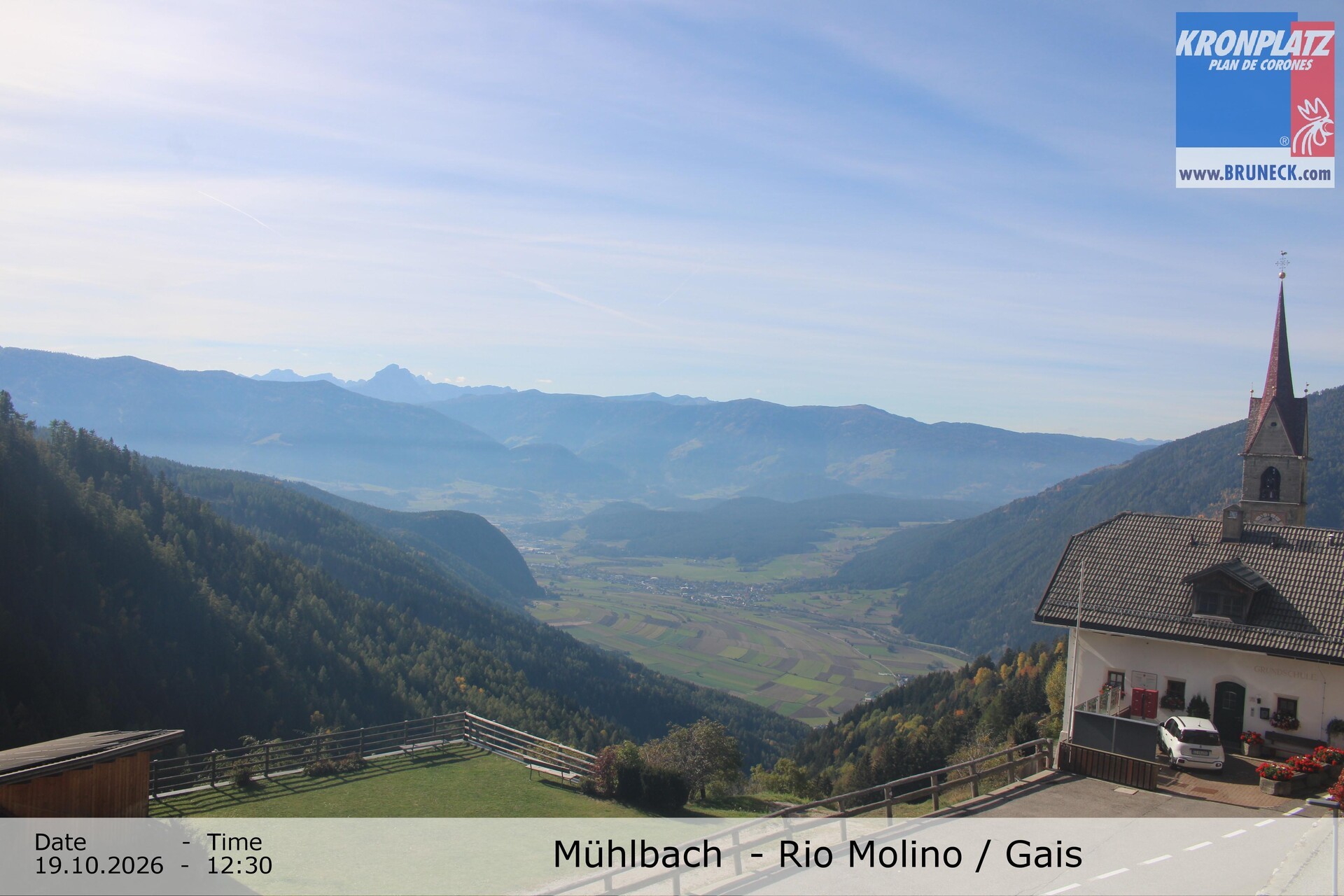Archiv Foto Webcam Blick auf Gais im Tauferer Ahrntal
