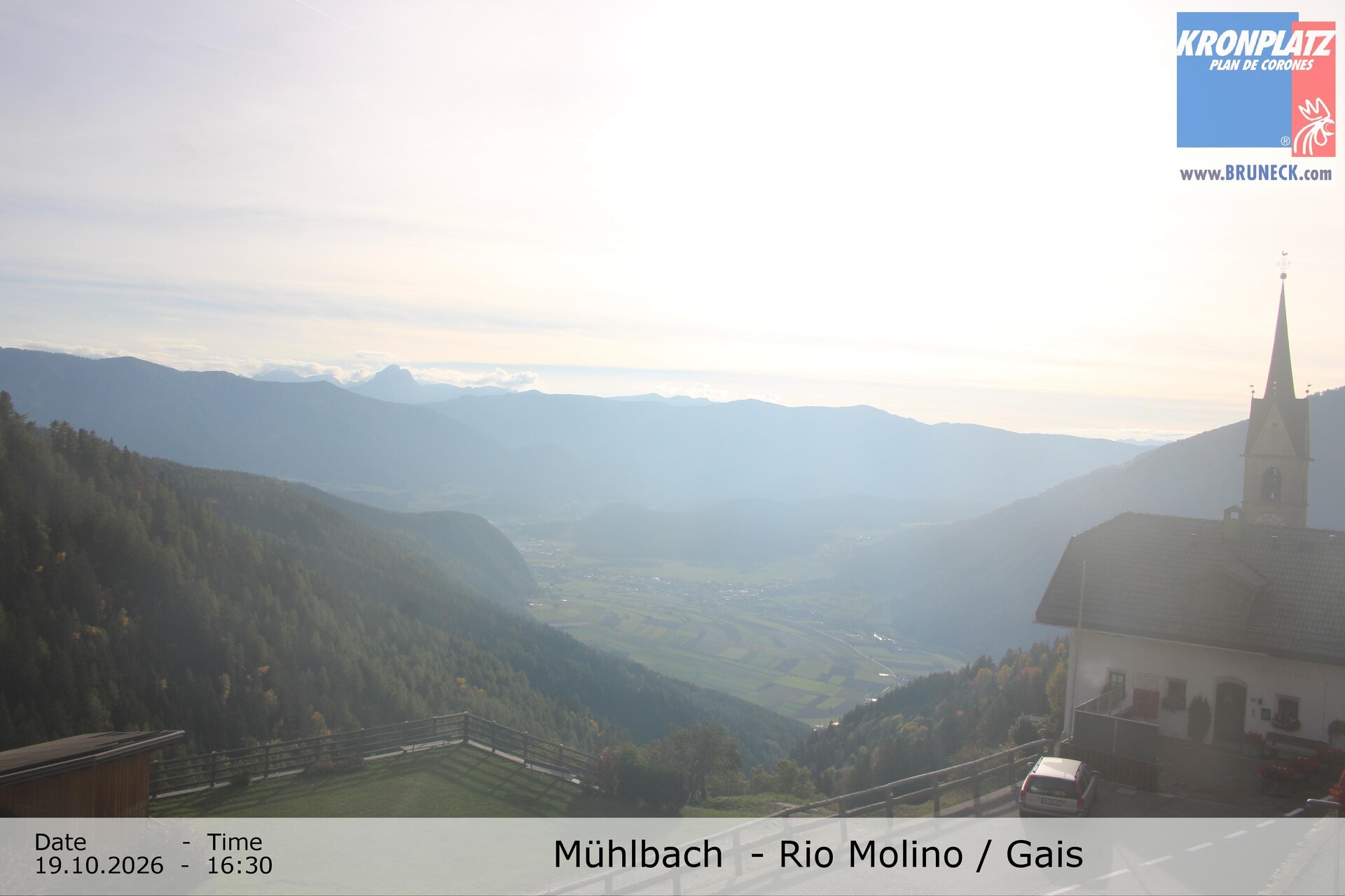 Archiv Foto Webcam Blick auf Gais im Tauferer Ahrntal