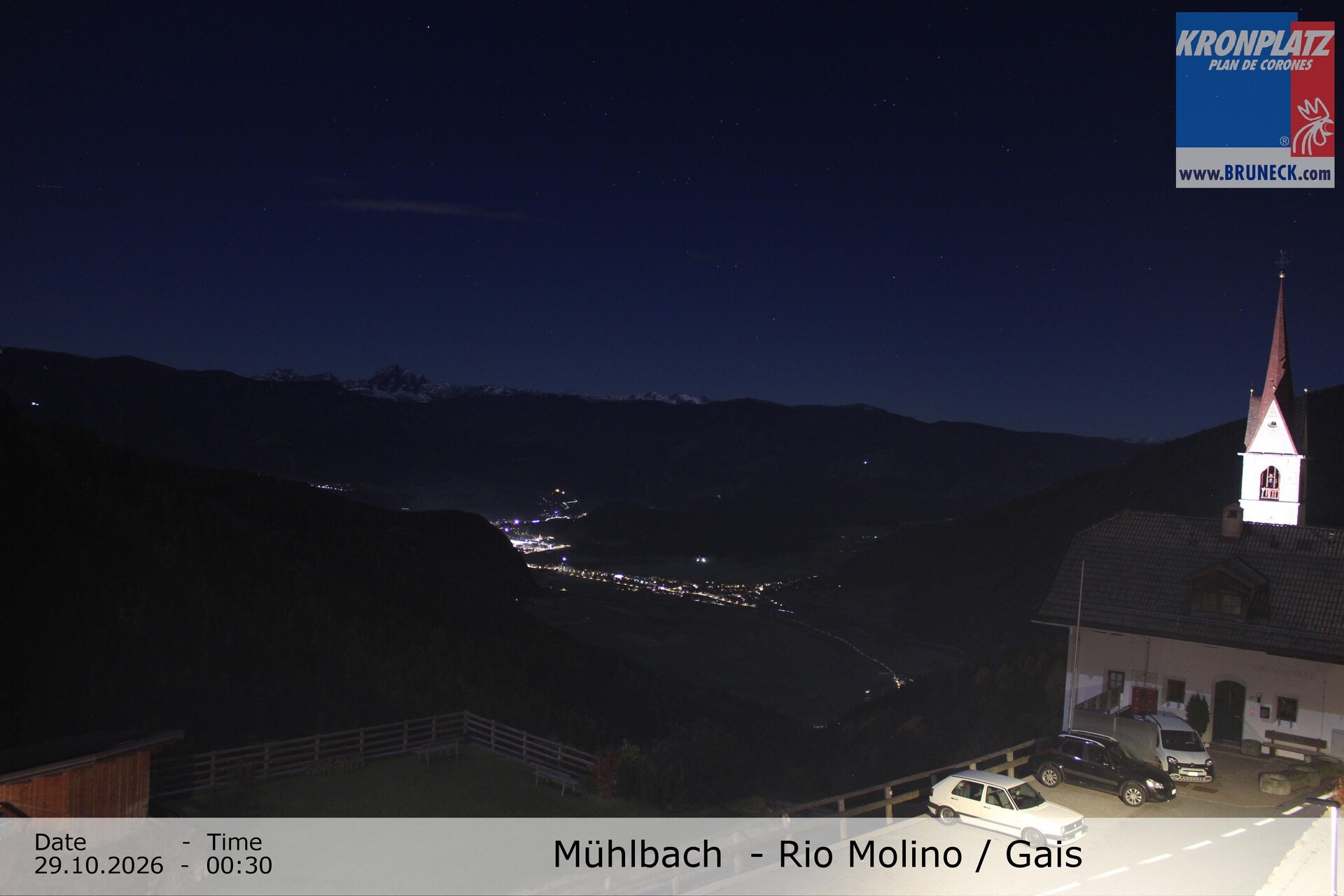 Archiv Foto Webcam Blick auf Gais im Tauferer Ahrntal