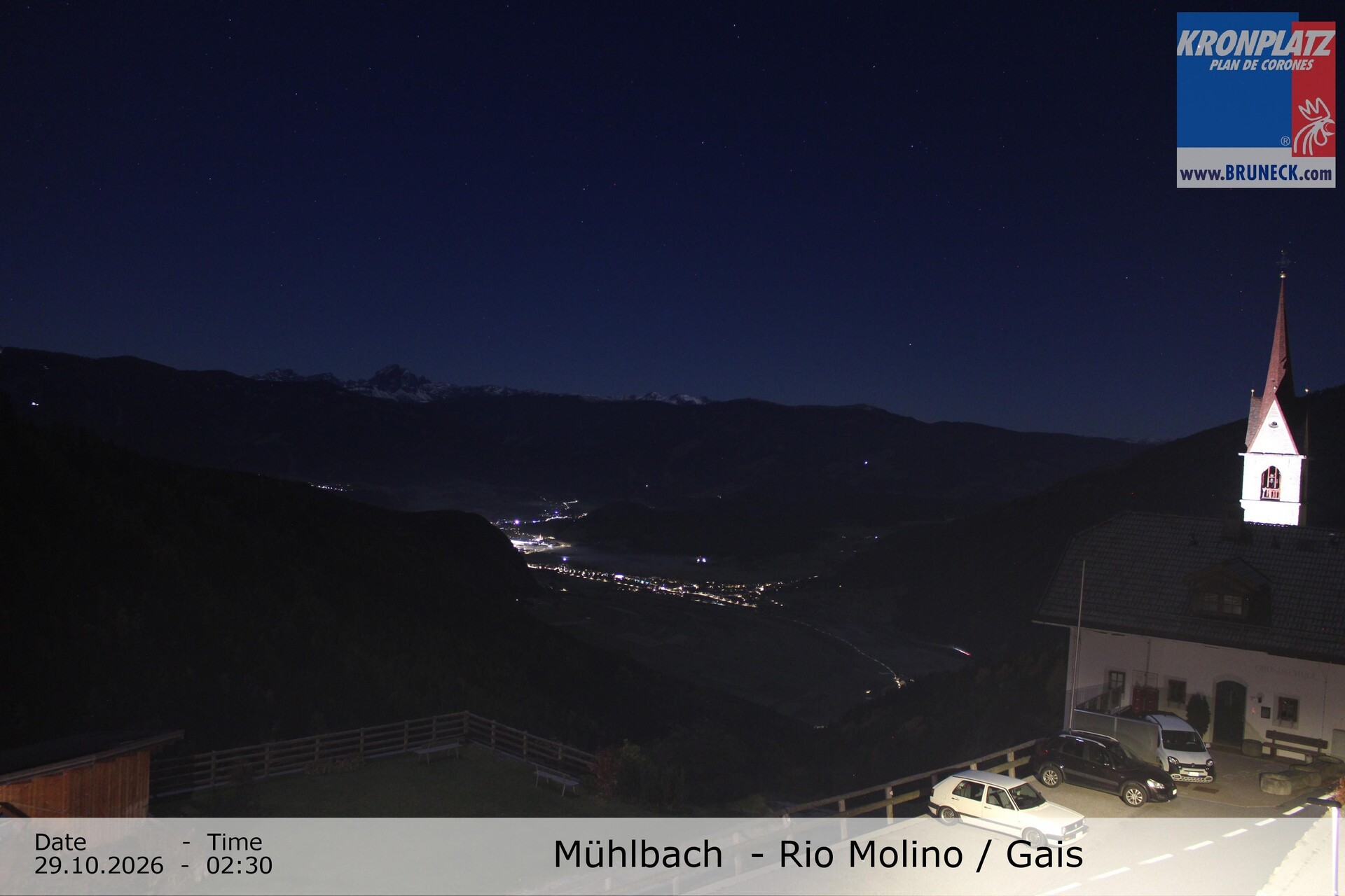 Archiv Foto Webcam Blick auf Gais im Tauferer Ahrntal
